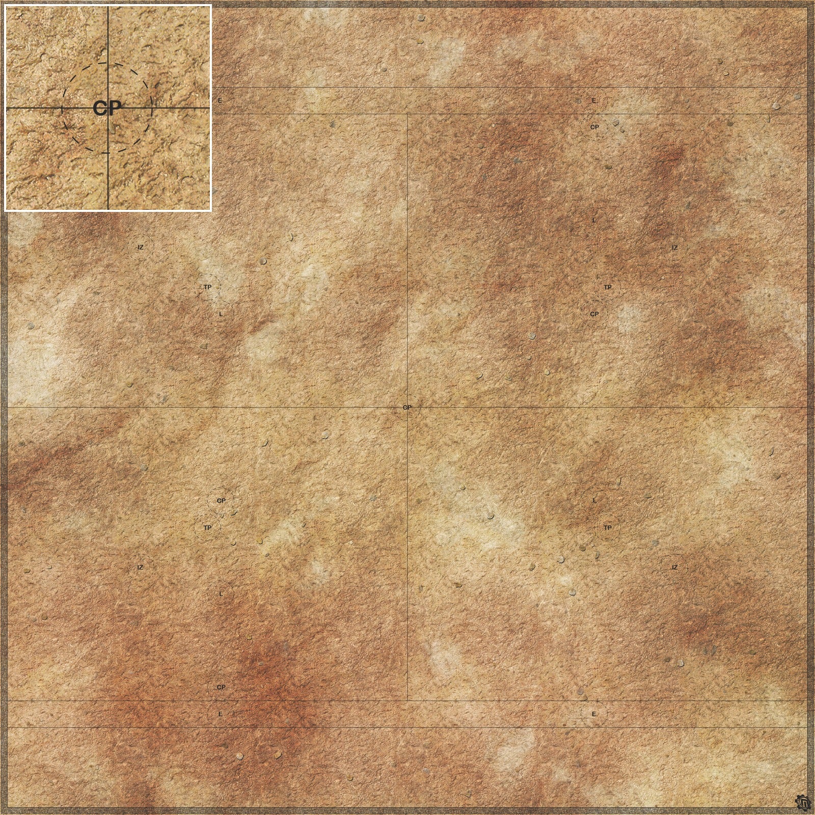 Mats by Mars: Swallowing Sand Tabletop Wargaming Play Mat
