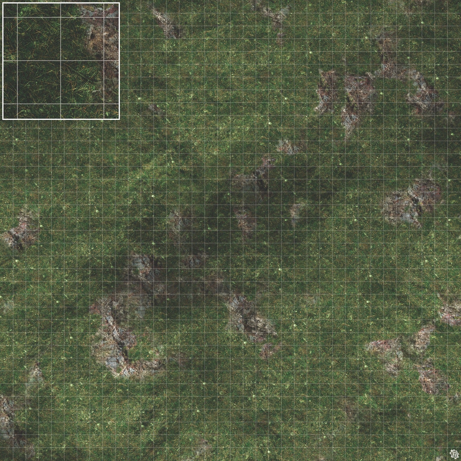 Mats by Mars: Green Hills Tabletop Wargaming Play Mat