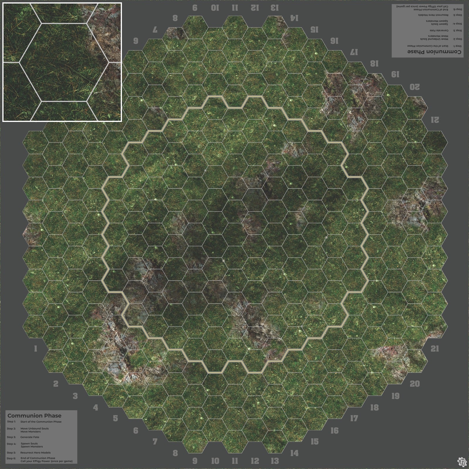 Mats by Mars: Green Hills Tabletop Wargaming Play Mat