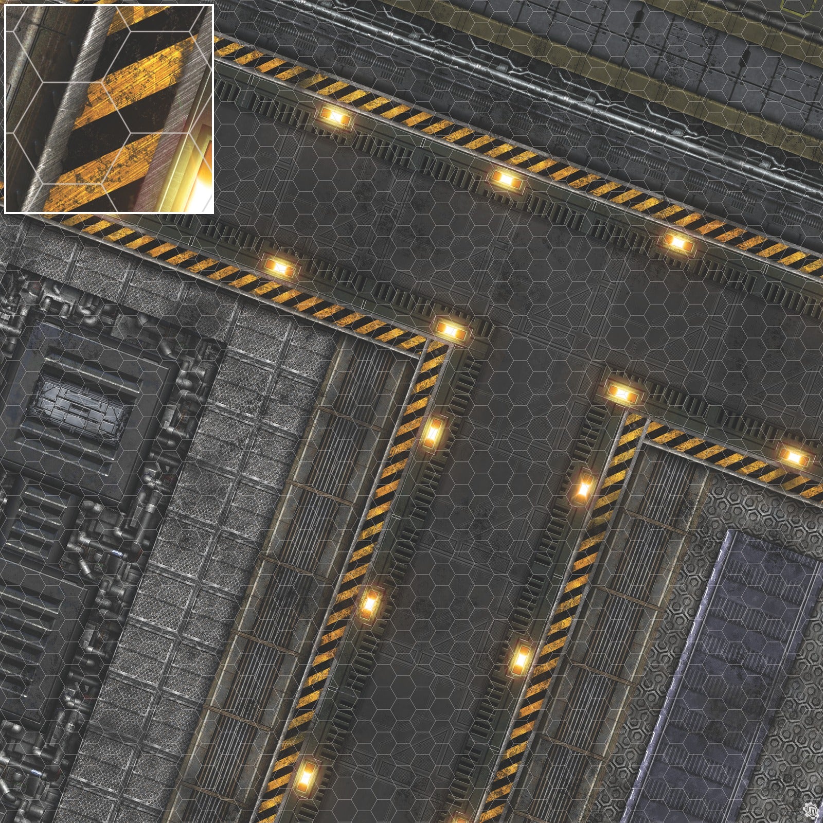 Mats by Mars: Factory Floor Tabletop Wargaming Play Mat