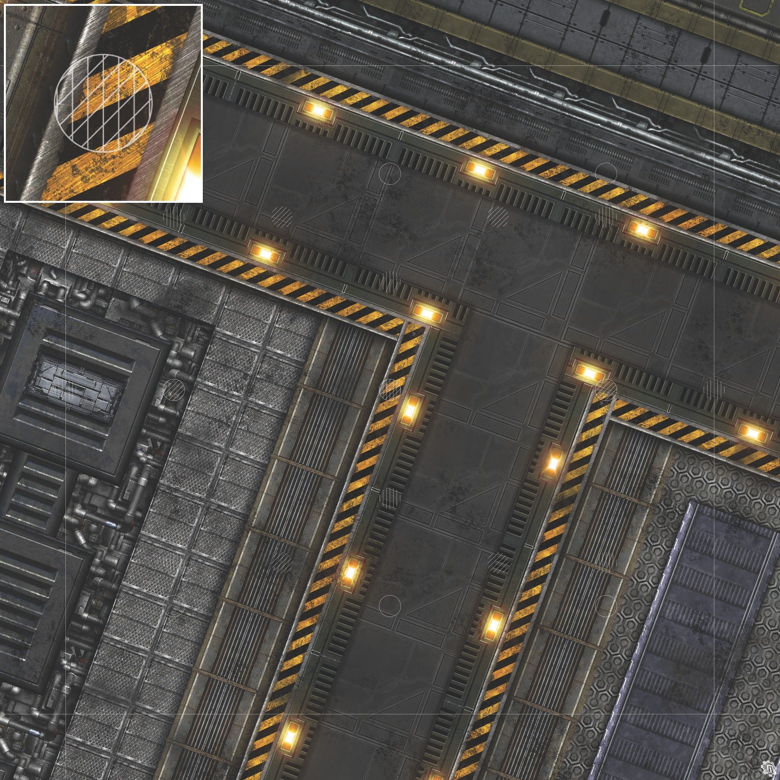 Mats by Mars: Factory Floor Tabletop Wargaming Play Mat