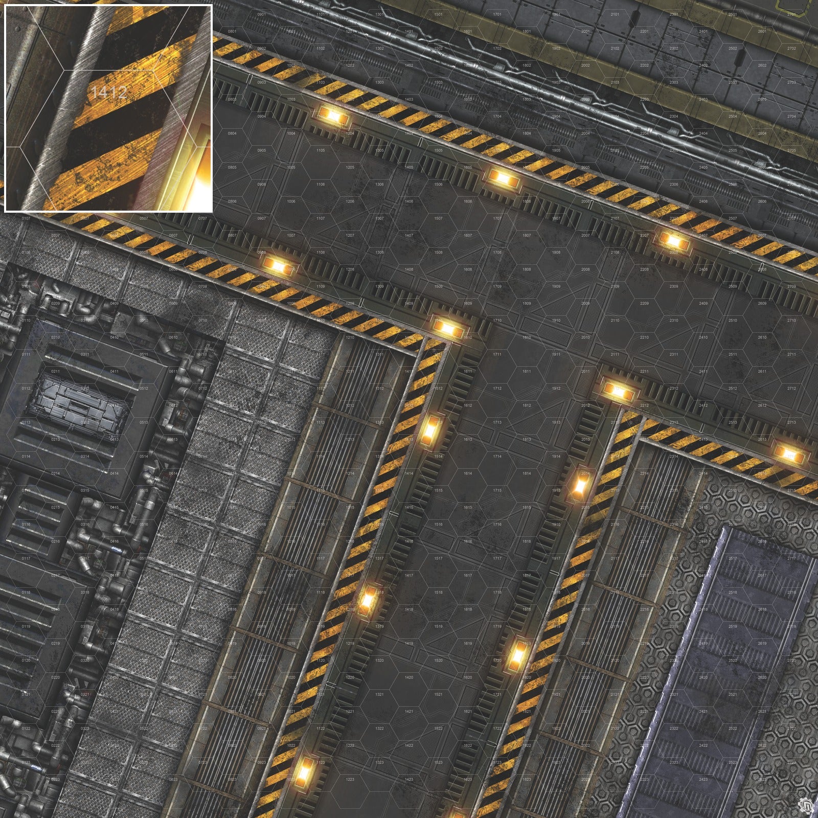 Mats by Mars: Factory Floor Tabletop Wargaming Play Mat