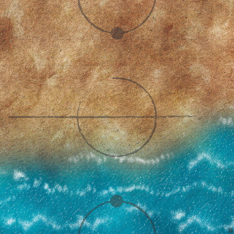 Mats by Mars: Treasure Beach Tabletop Wargaming Play Mat