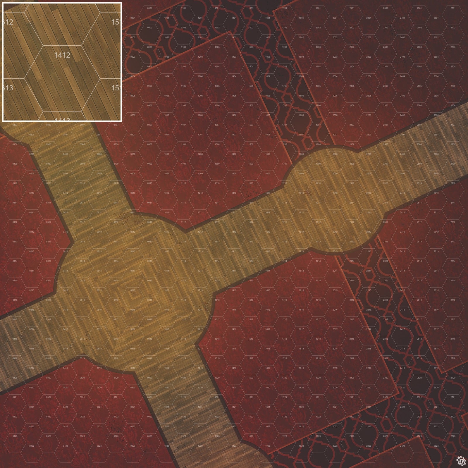 Mats by Mars: Casino Floor Tabletop Wargaming Play Mat