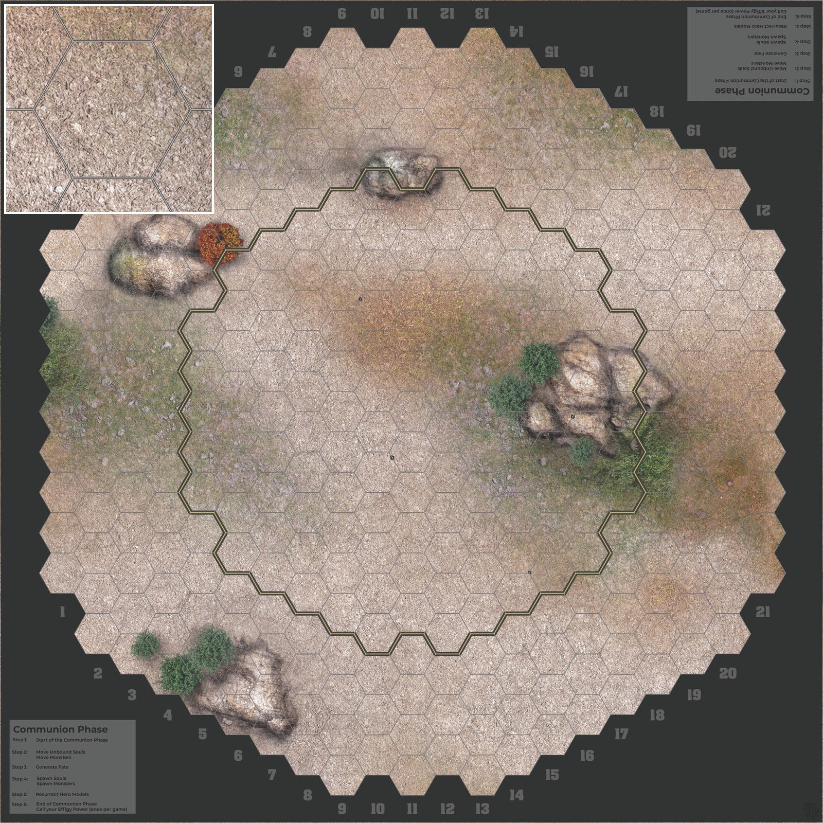 Mats by Mars: Hellenic Plateau Tabletop Wargaming Play Mat