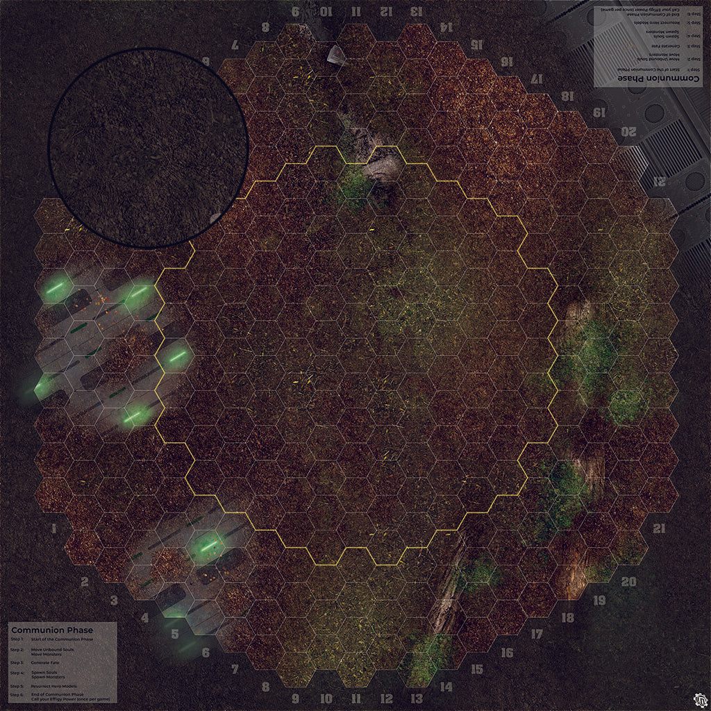 Mats by Mars: Hidden Outpost (Green) Tabletop Wargaming Play Mat