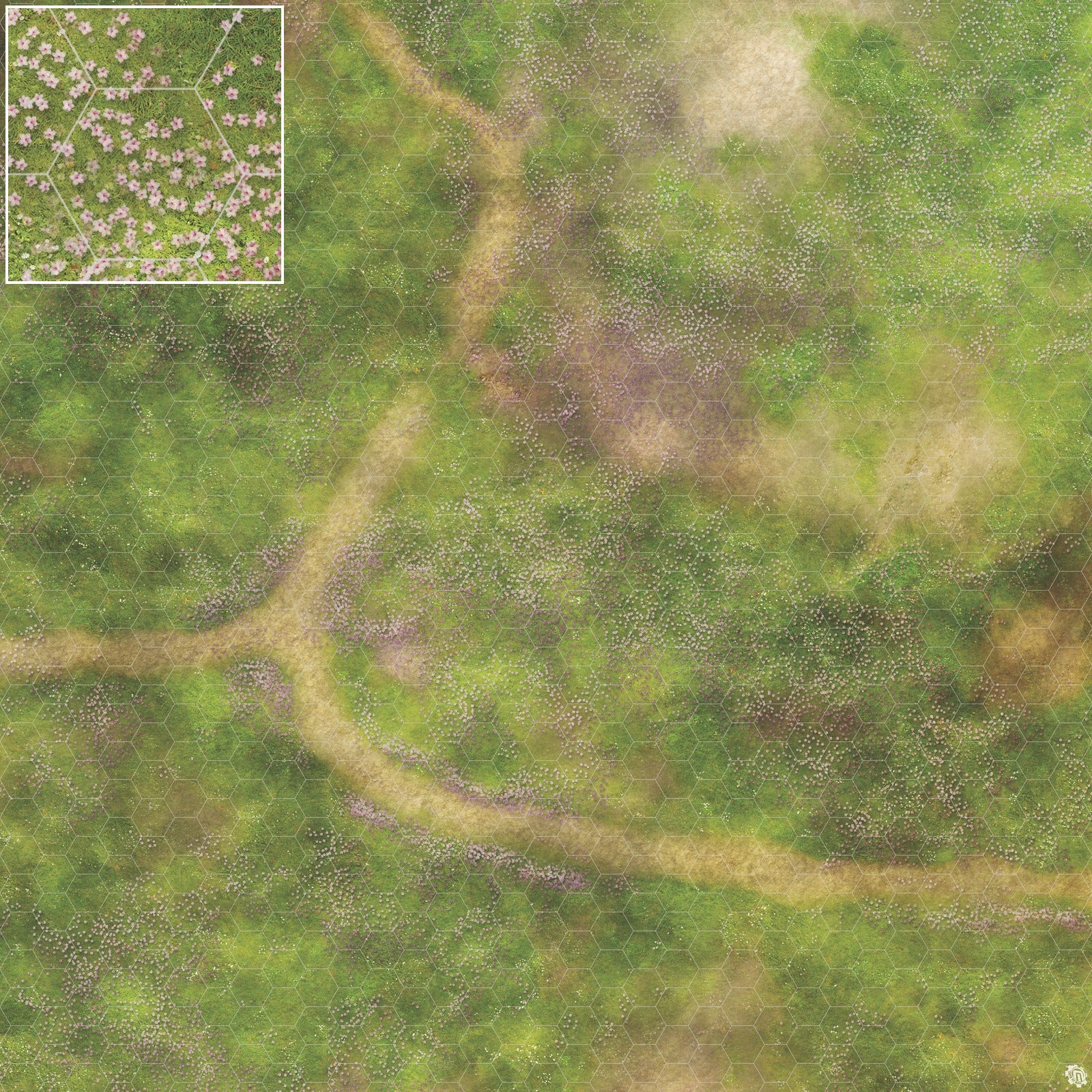 Mats by Mars: Cherry Blossom Crossroads Tabletop Wargaming Play Mat