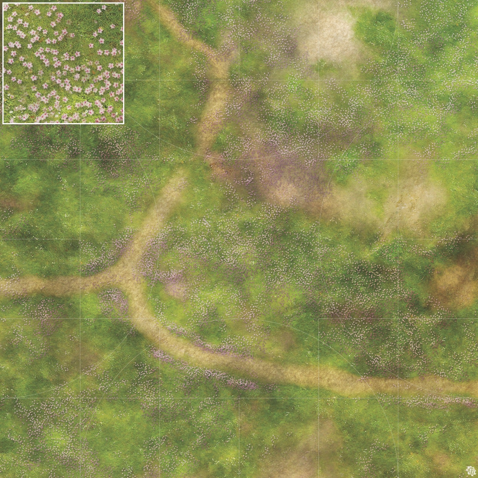Mats by Mars: Cherry Blossom Crossroads Tabletop Wargaming Play Mat