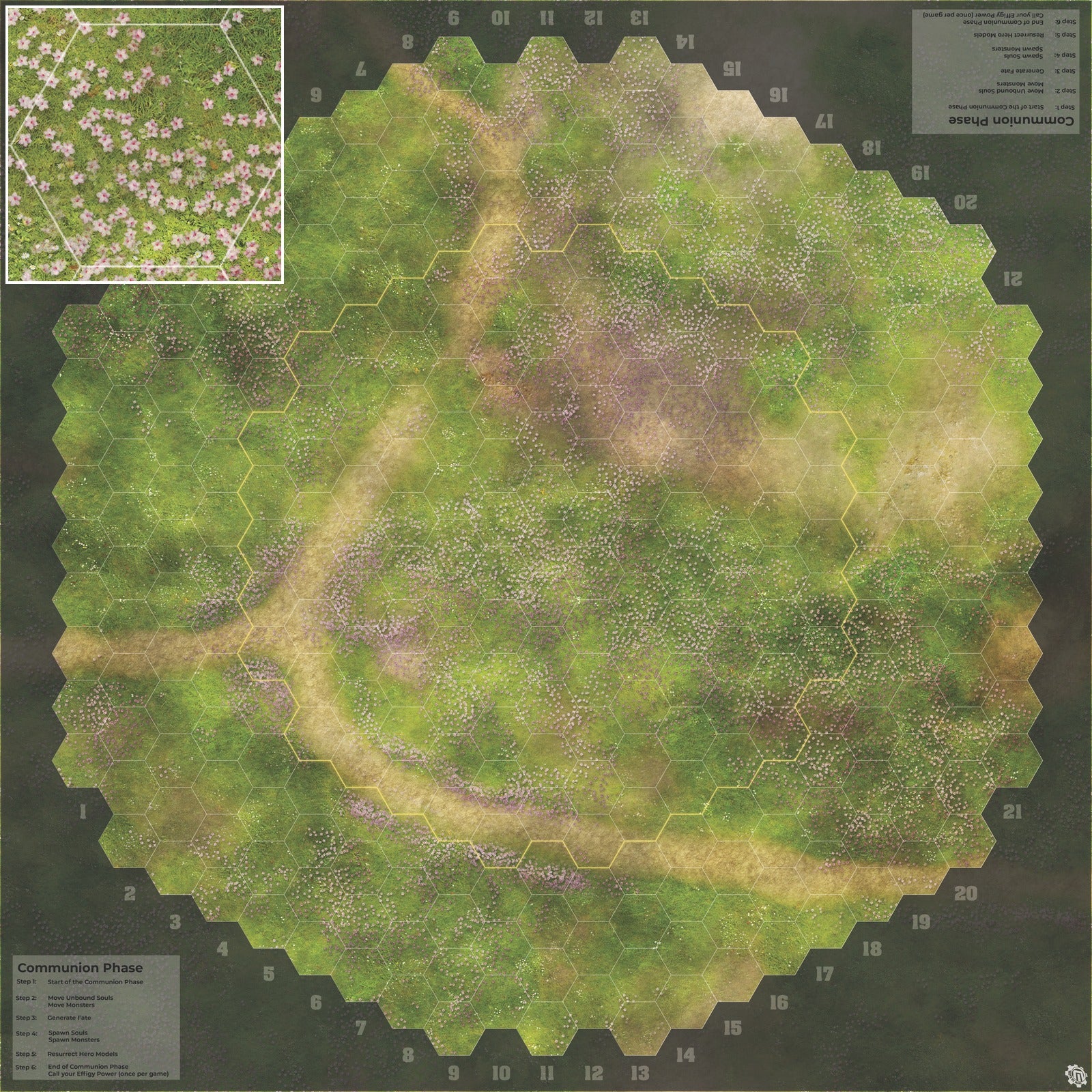 Mats by Mars: Cherry Blossom Crossroads Tabletop Wargaming Play Mat