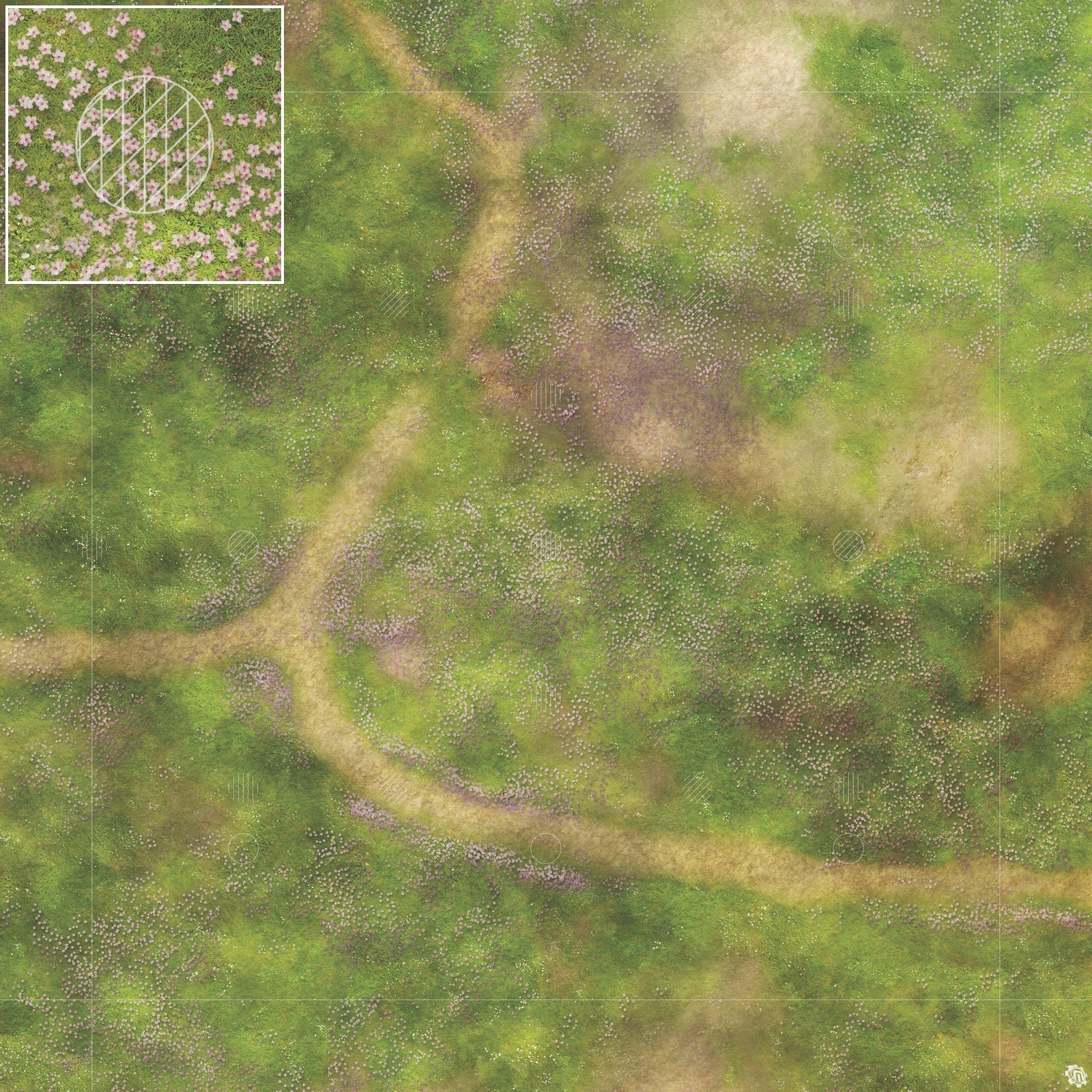 Mats by Mars: Cherry Blossom Crossroads Tabletop Wargaming Play Mat