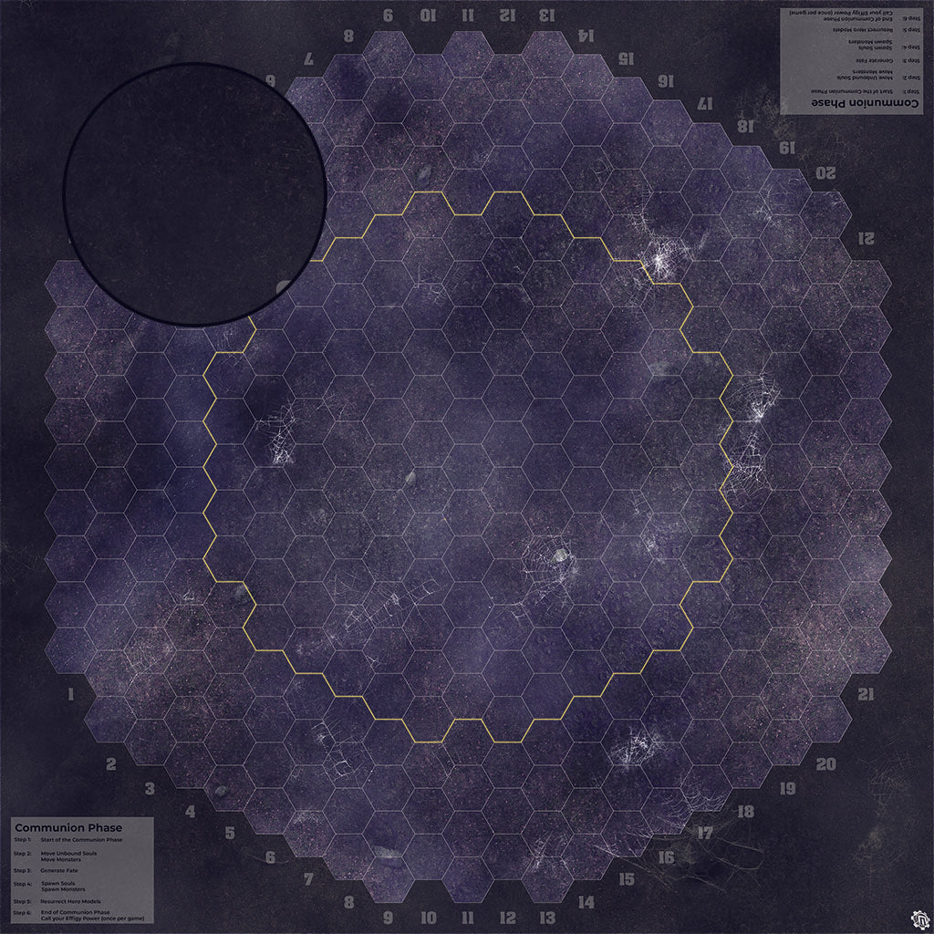 Mats by Mars: Moonlight Cobwebs Tabletop Wargaming Play Mat