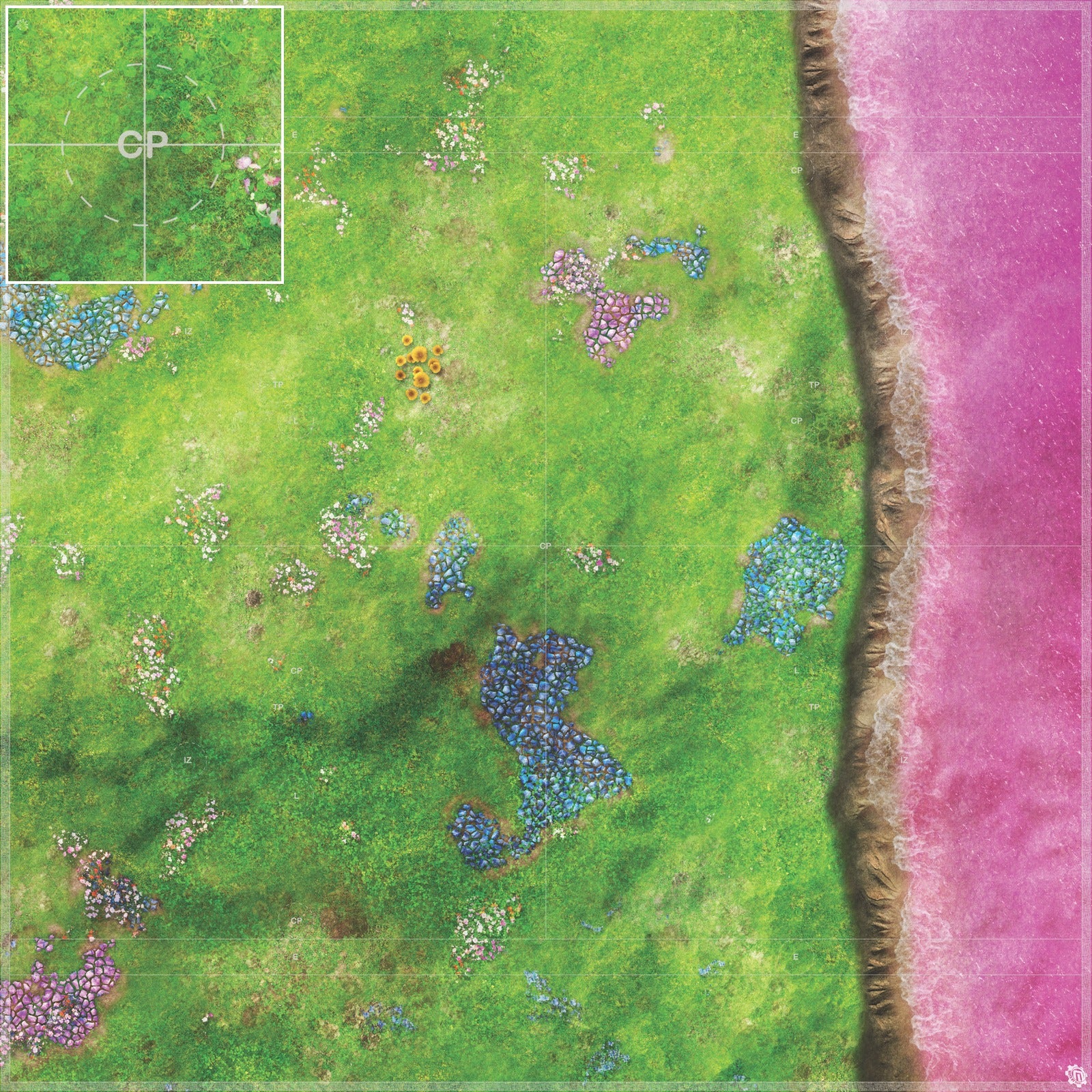 Mats by Mars: Faewild Shore Tabletop Wargaming Play Mat
