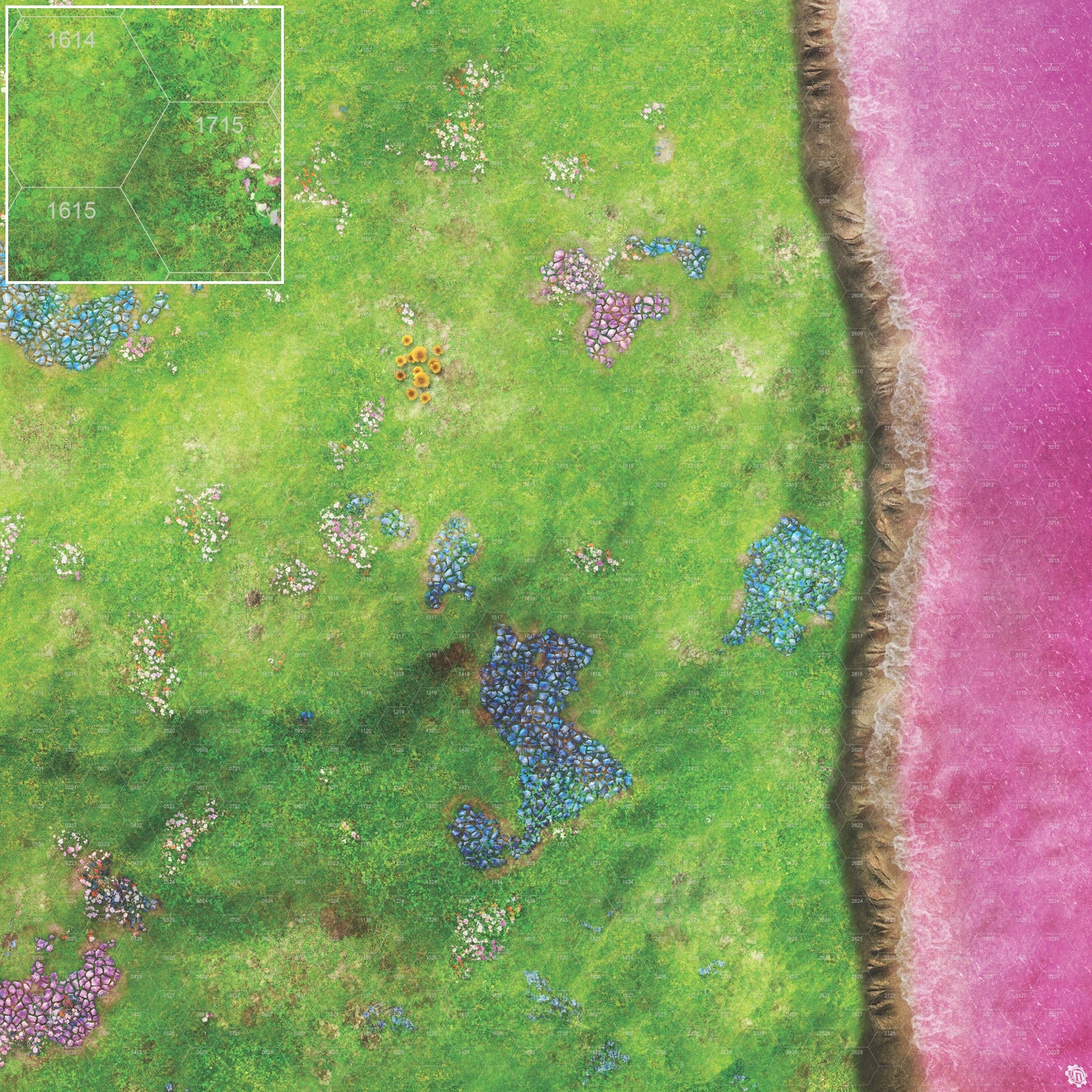 Mats by Mars: Faewild Shore Tabletop Wargaming Play Mat