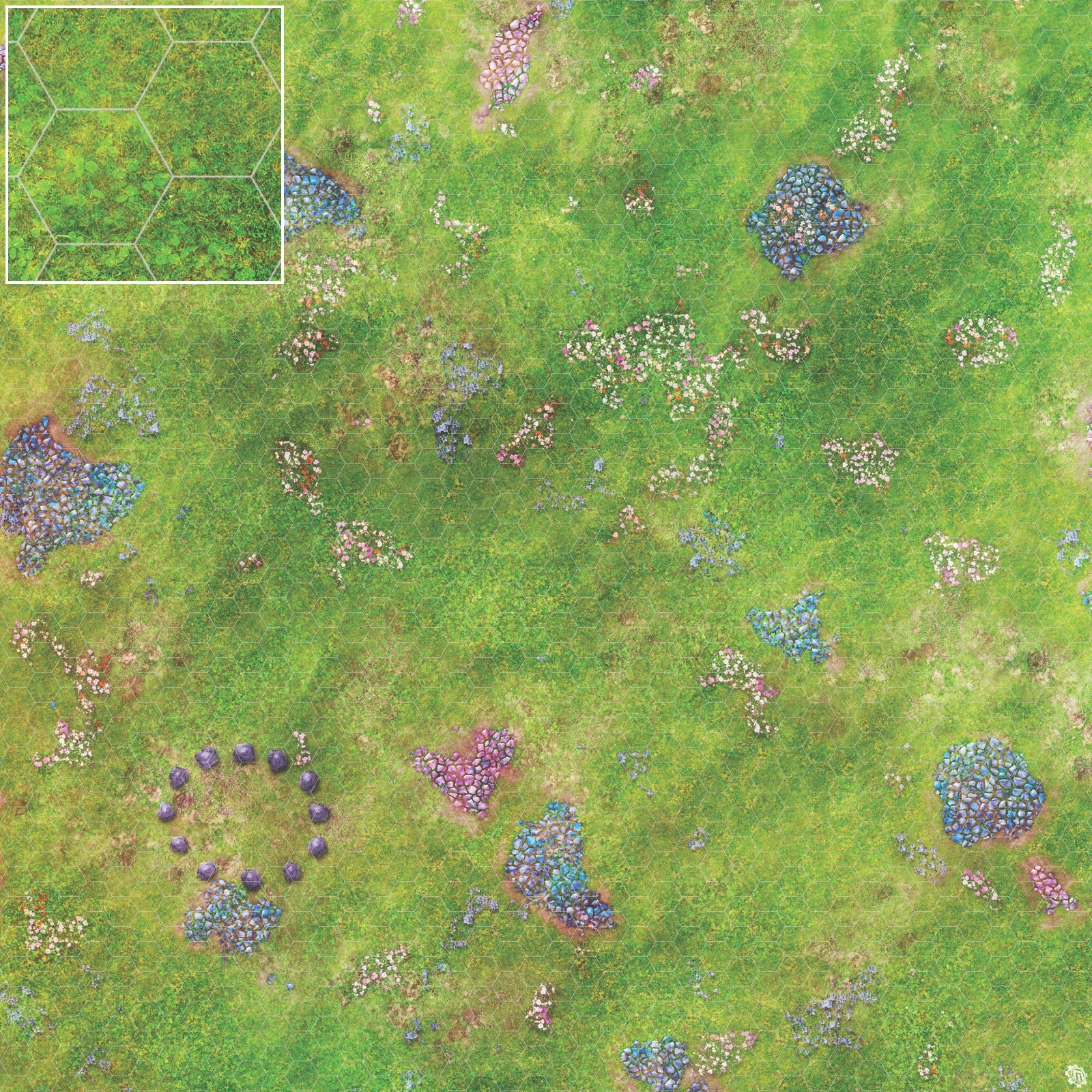Mats by Mars: Faewild Fields Tabletop Wargaming Play Mat