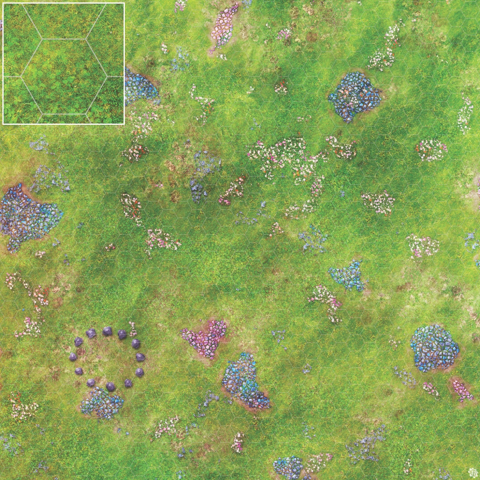 Mats by Mars: Faewild Fields Tabletop Wargaming Play Mat