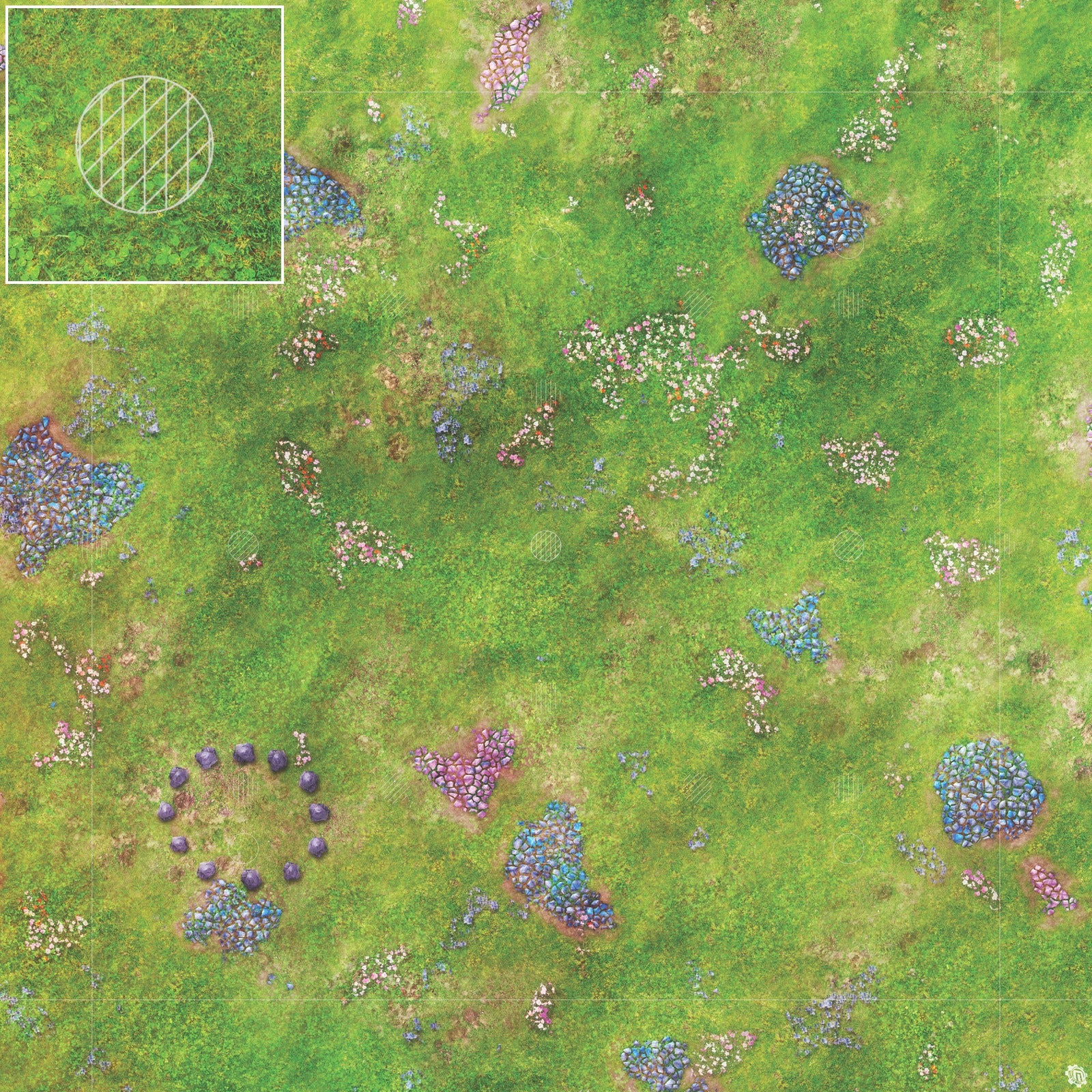 Mats by Mars: Faewild Fields Tabletop Wargaming Play Mat