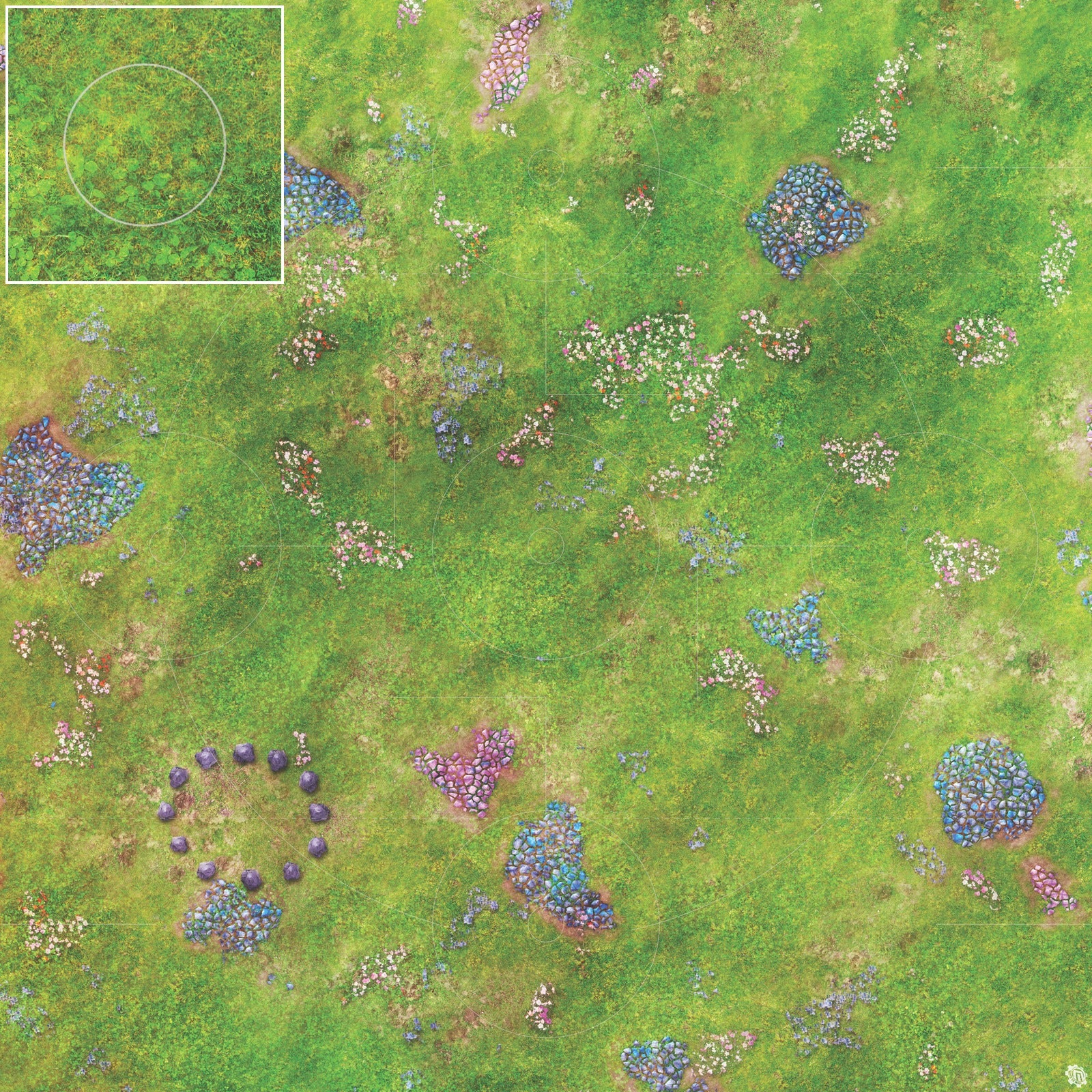 Mats by Mars: Faewild Fields Tabletop Wargaming Play Mat