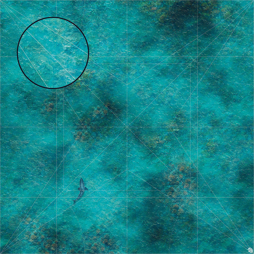 Mats by Mars: Coral Cove Tabletop Wargaming Play Mat