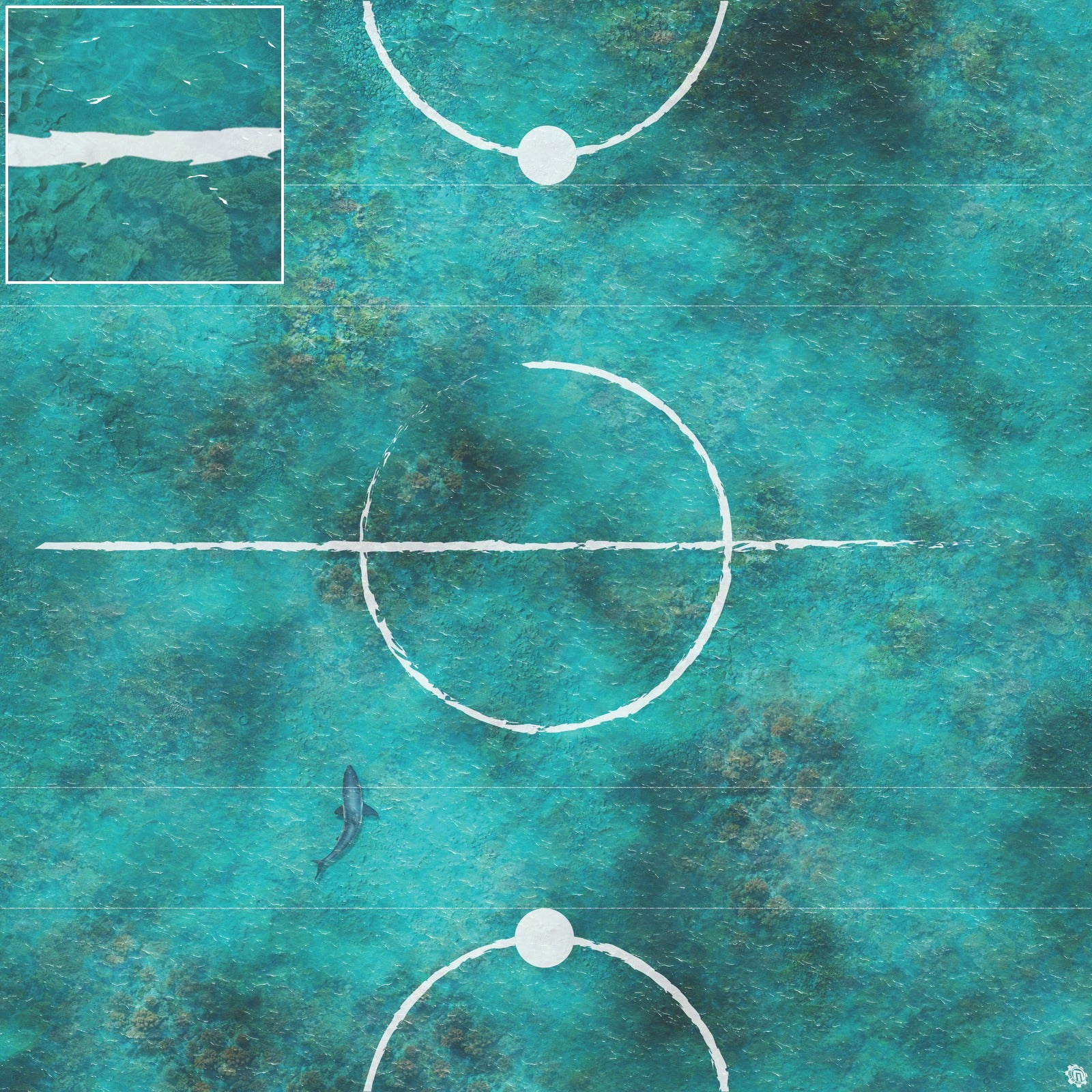 Mats by Mars: Coral Cove Tabletop Wargaming Play Mat