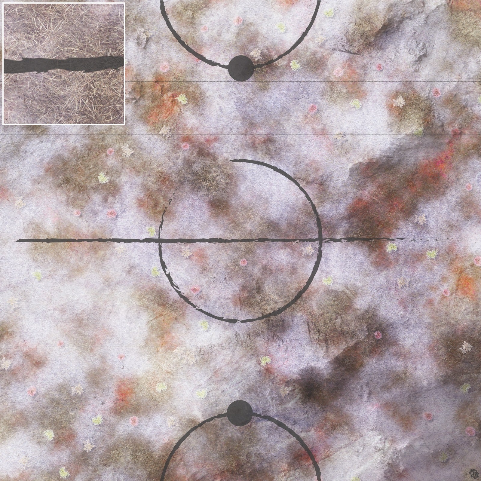 Mats by Mars: Hinterland Snow Tabletop Wargaming Play Mat