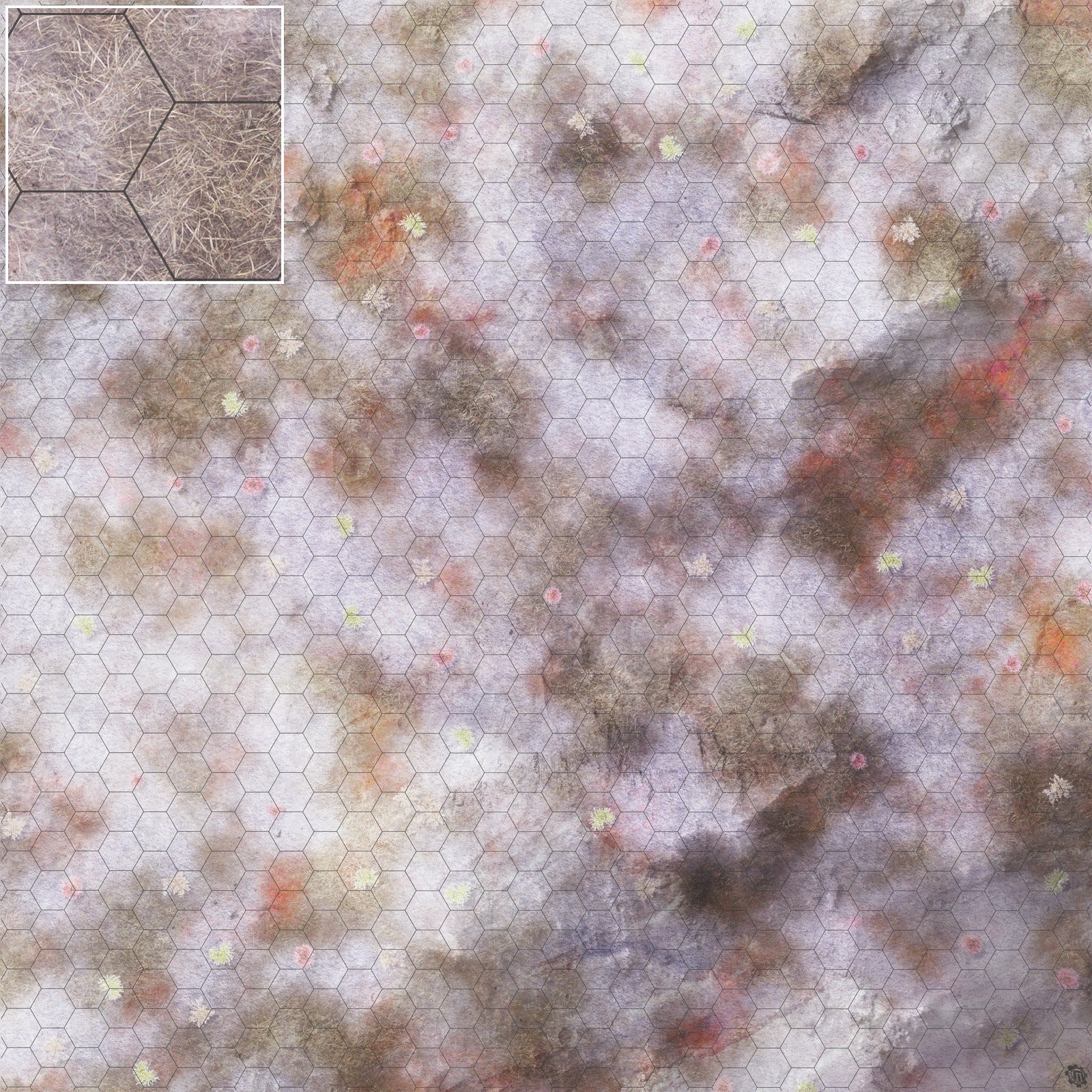 Mats by Mars: Hinterland Snow Tabletop Wargaming Play Mat