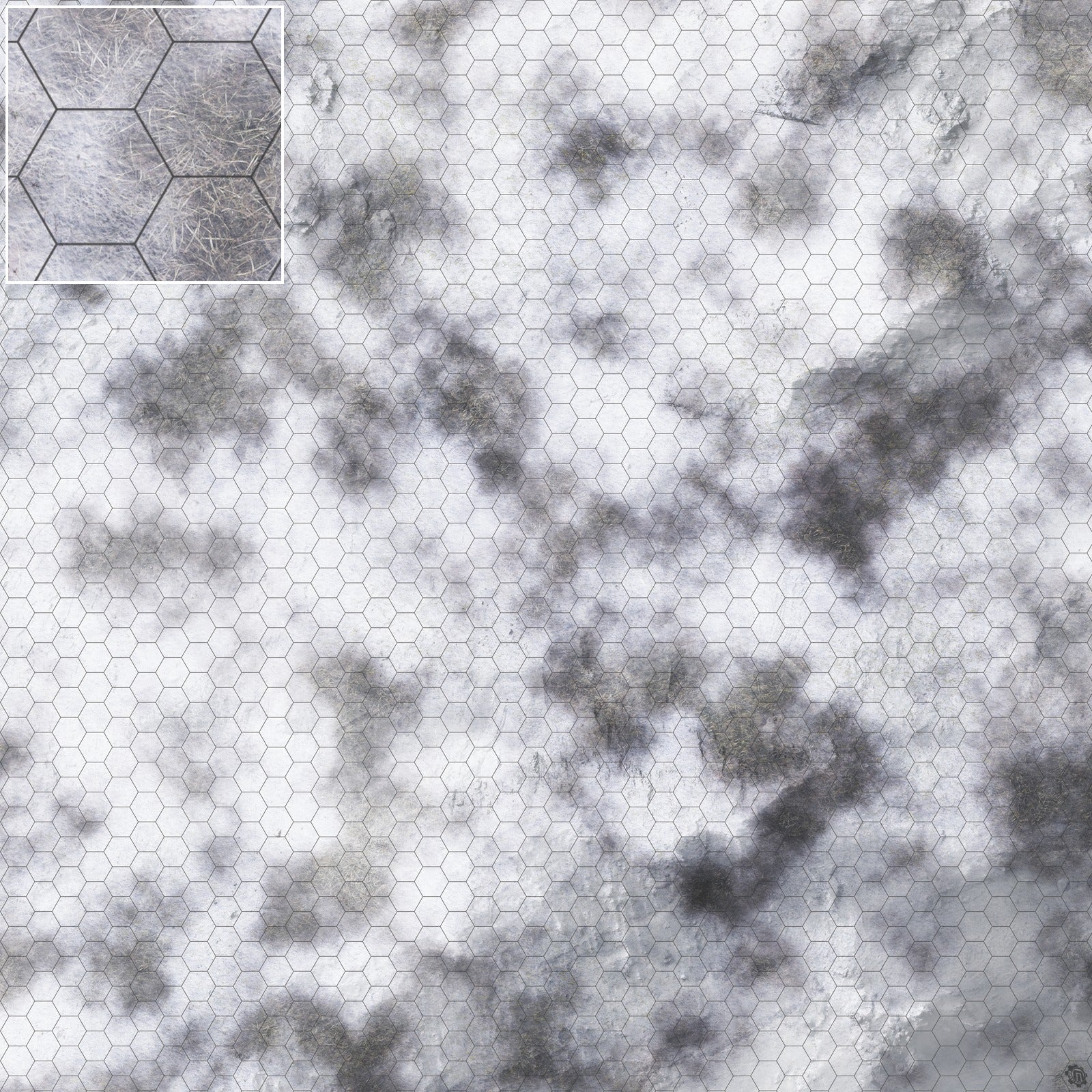 Mats by Mars: Frozen Wasteland Tabletop Wargaming Play Mat