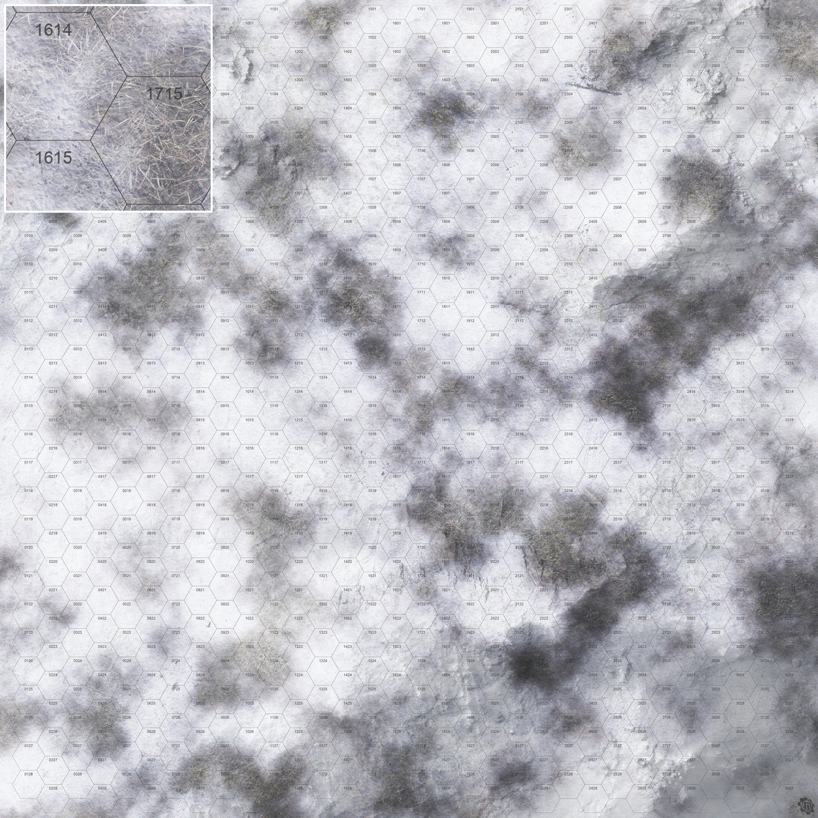 Mats by Mars: Frozen Wasteland Tabletop Wargaming Play Mat