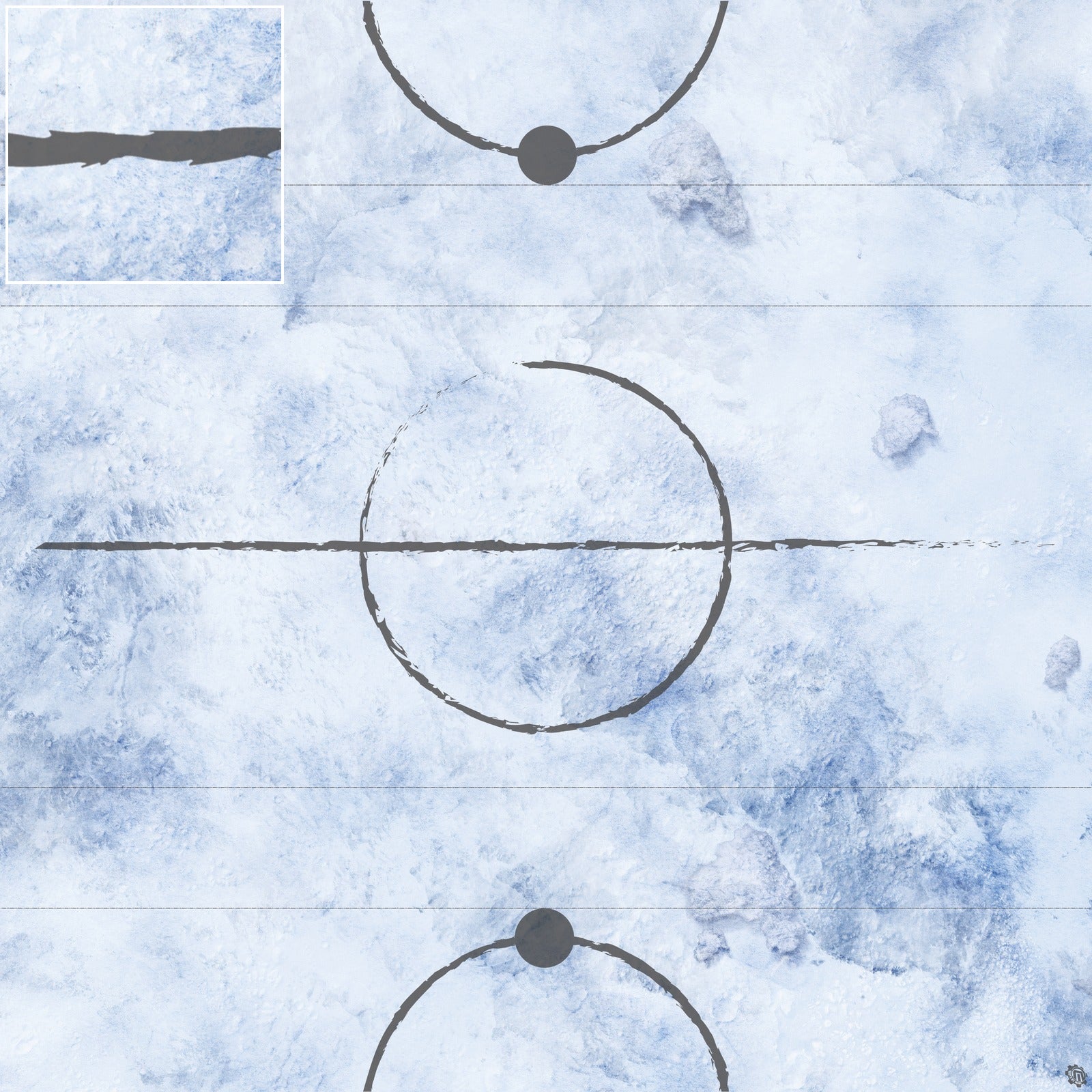 Mats by Mars: Glacial Pass Tabletop Wargaming Play Mat