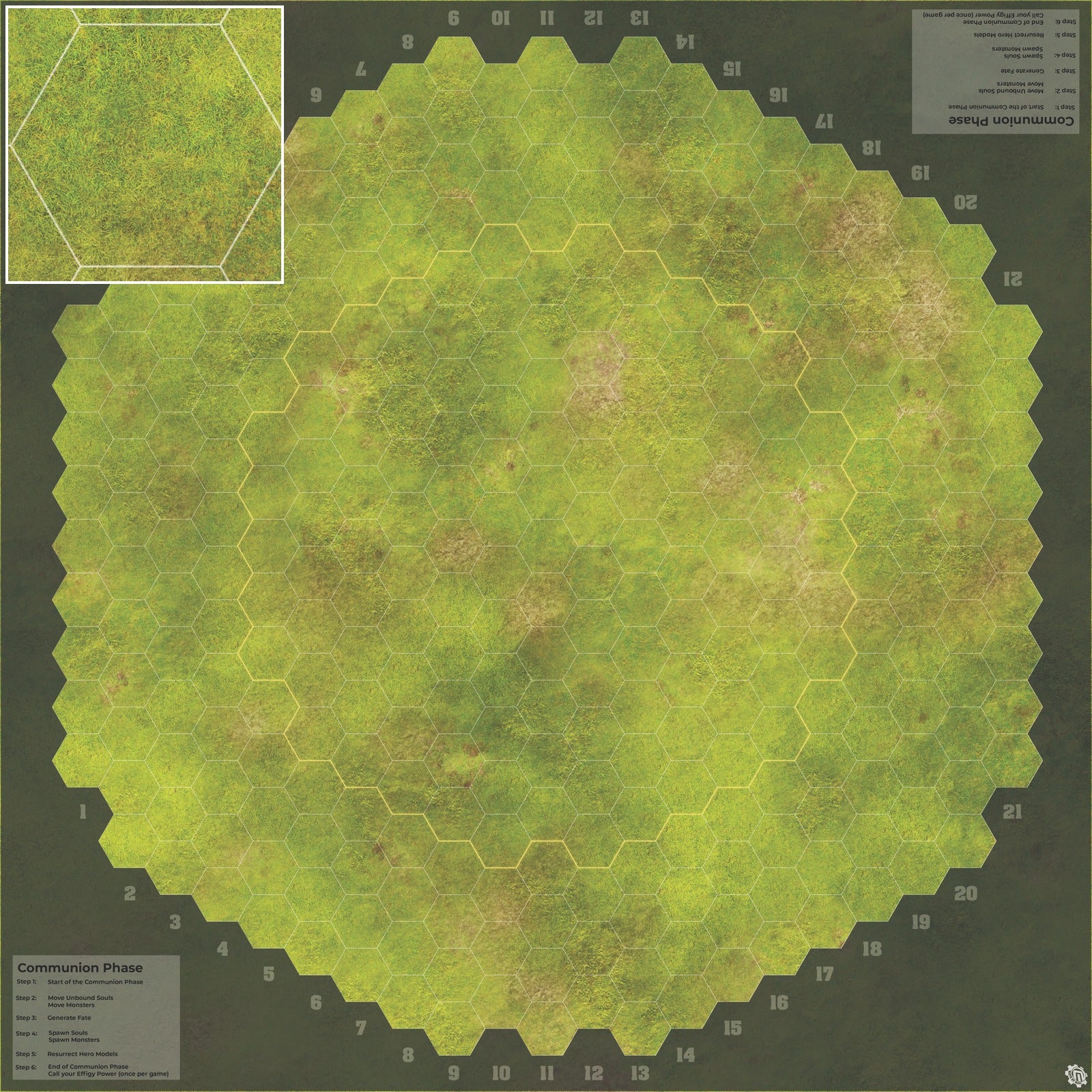 Mats by Mars: Peaceful Prairie Tabletop Wargaming Play Mat