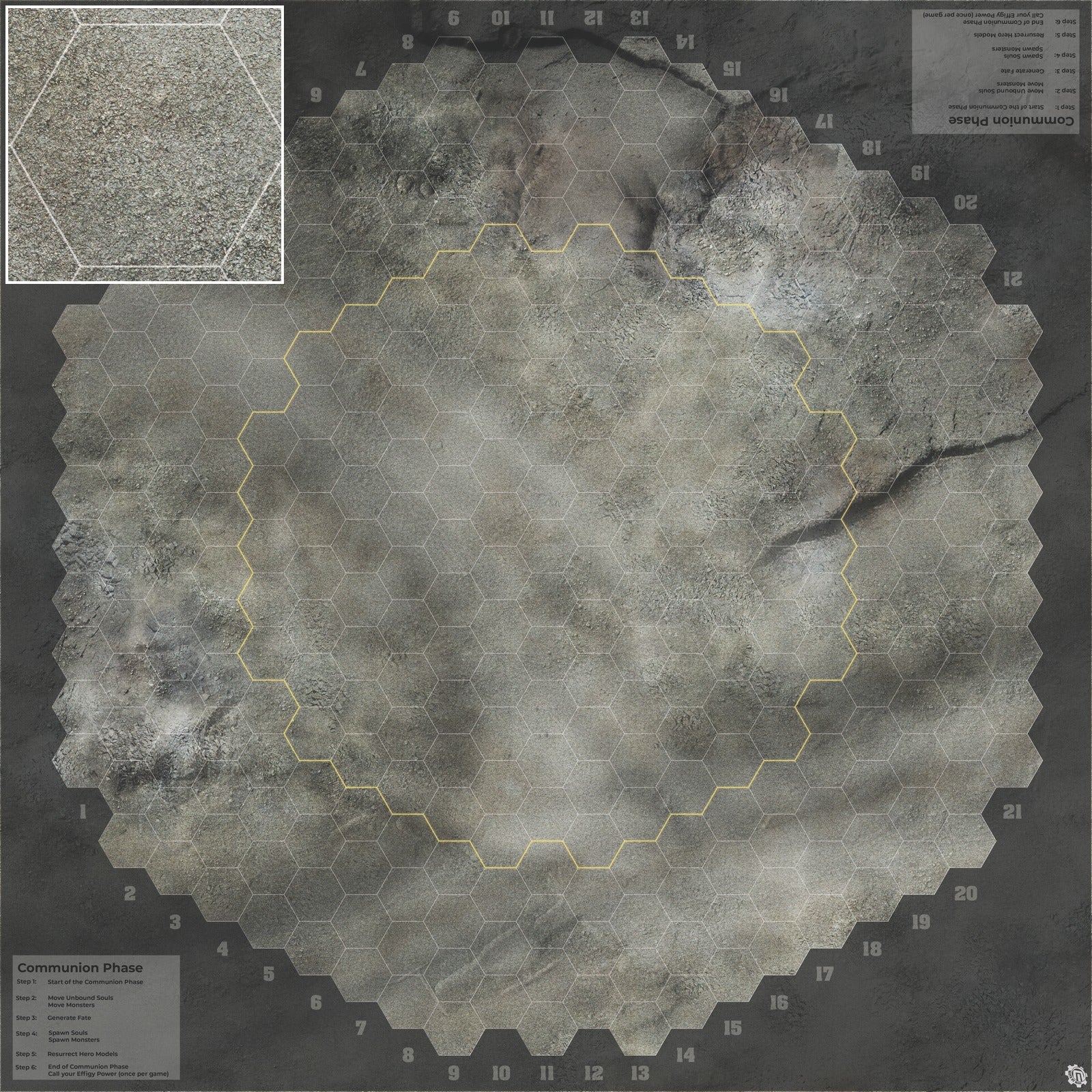 Mats by Mars: Ashen Wastes Tabletop Wargaming Play Mat