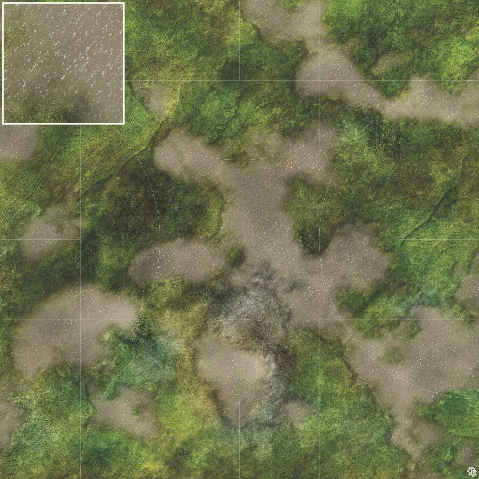 Mats by Mars: Bayou Country Tabletop Wargaming Play Mat