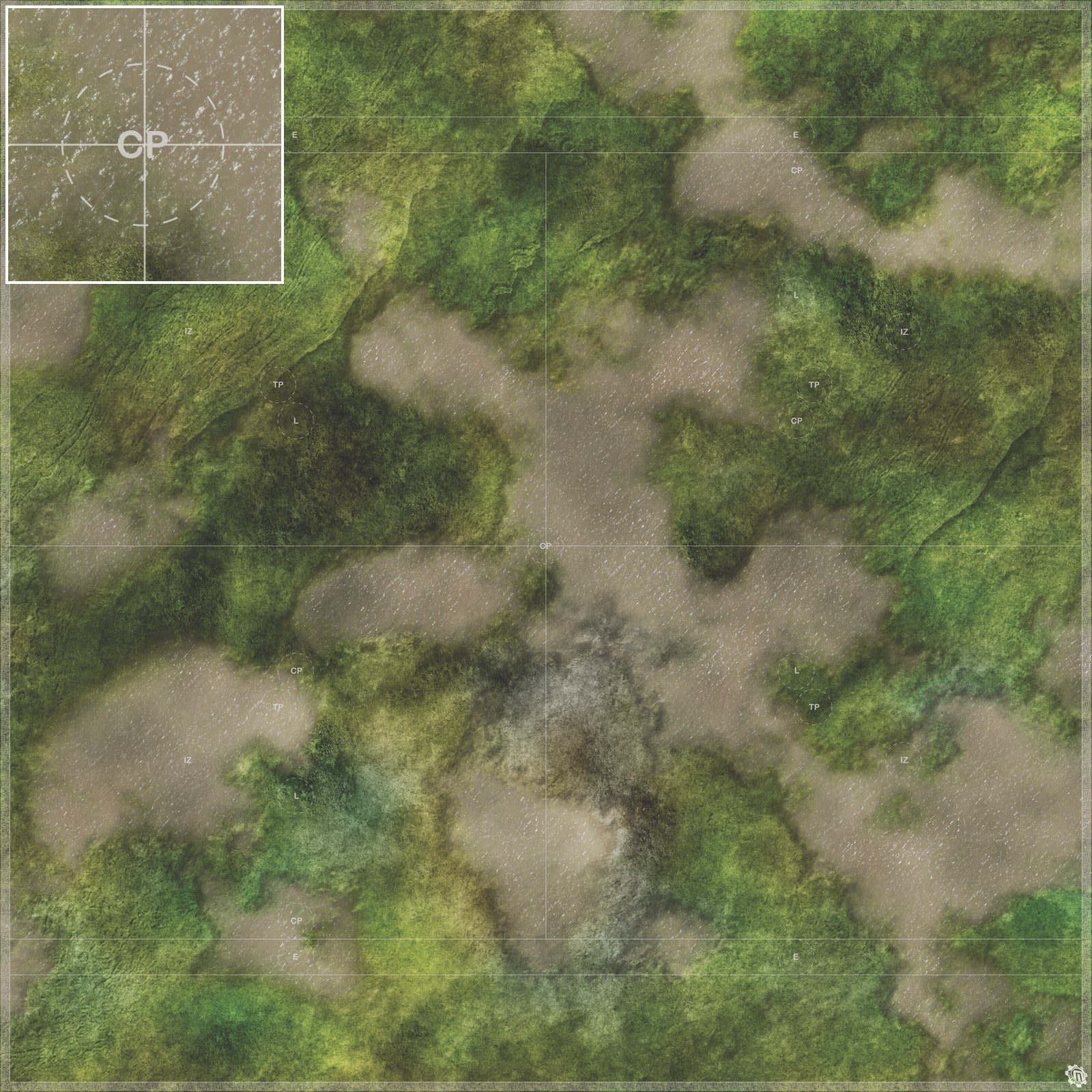 Mats by Mars: Bayou Country Tabletop Wargaming Play Mat