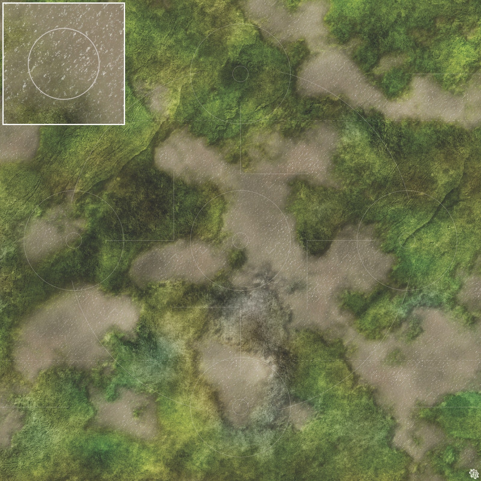 Mats by Mars: Bayou Country Tabletop Wargaming Play Mat