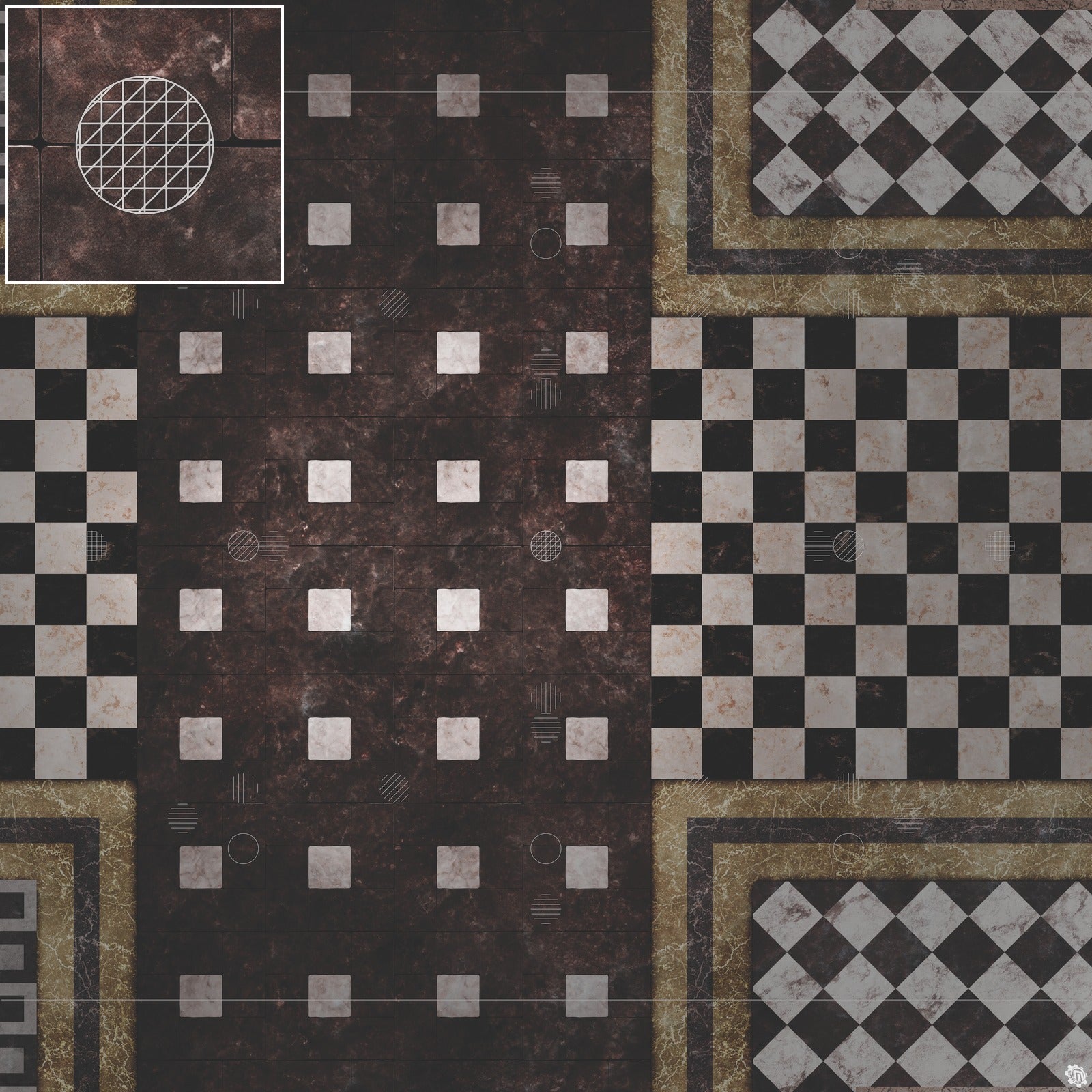 Mats by Mars: Manor Hall Tabletop Wargaming Play Mat