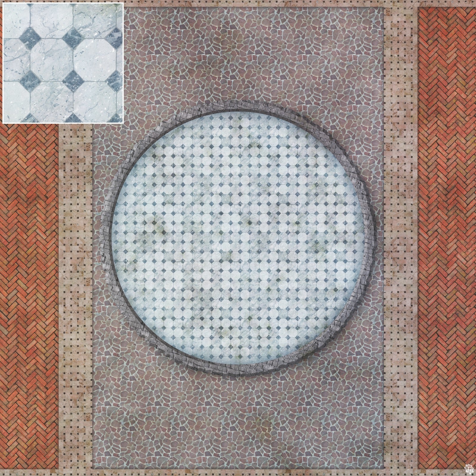 Mats by Mars: Piazza Tabletop Wargaming Play Mat