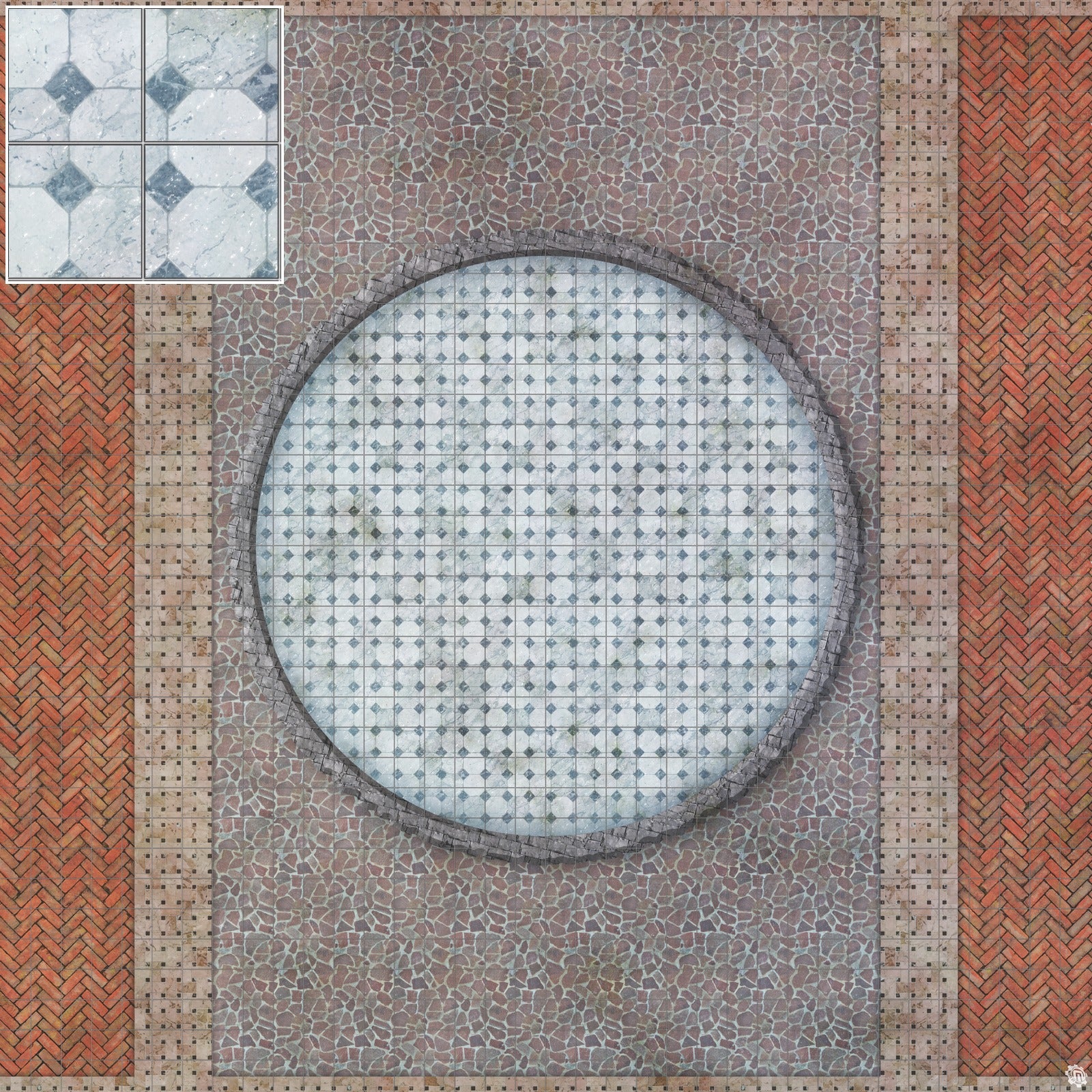 Mats by Mars: Piazza Tabletop Wargaming Play Mat