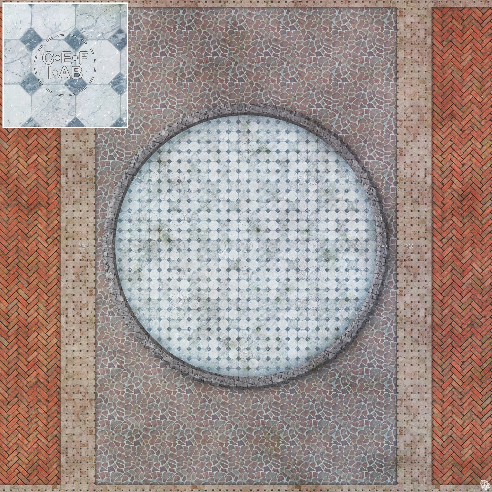 Mats by Mars: Piazza Tabletop Wargaming Play Mat
