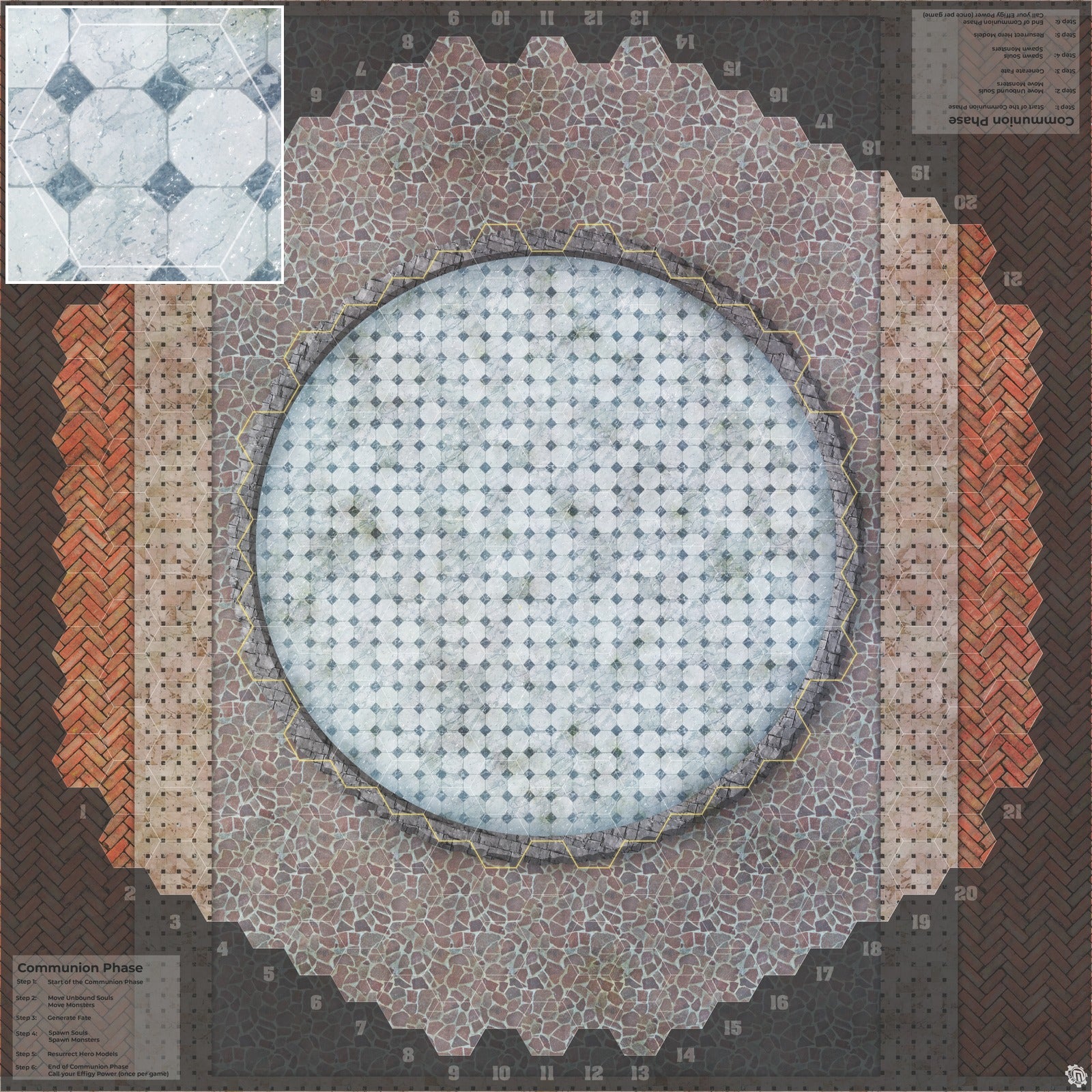 Mats by Mars: Piazza Tabletop Wargaming Play Mat