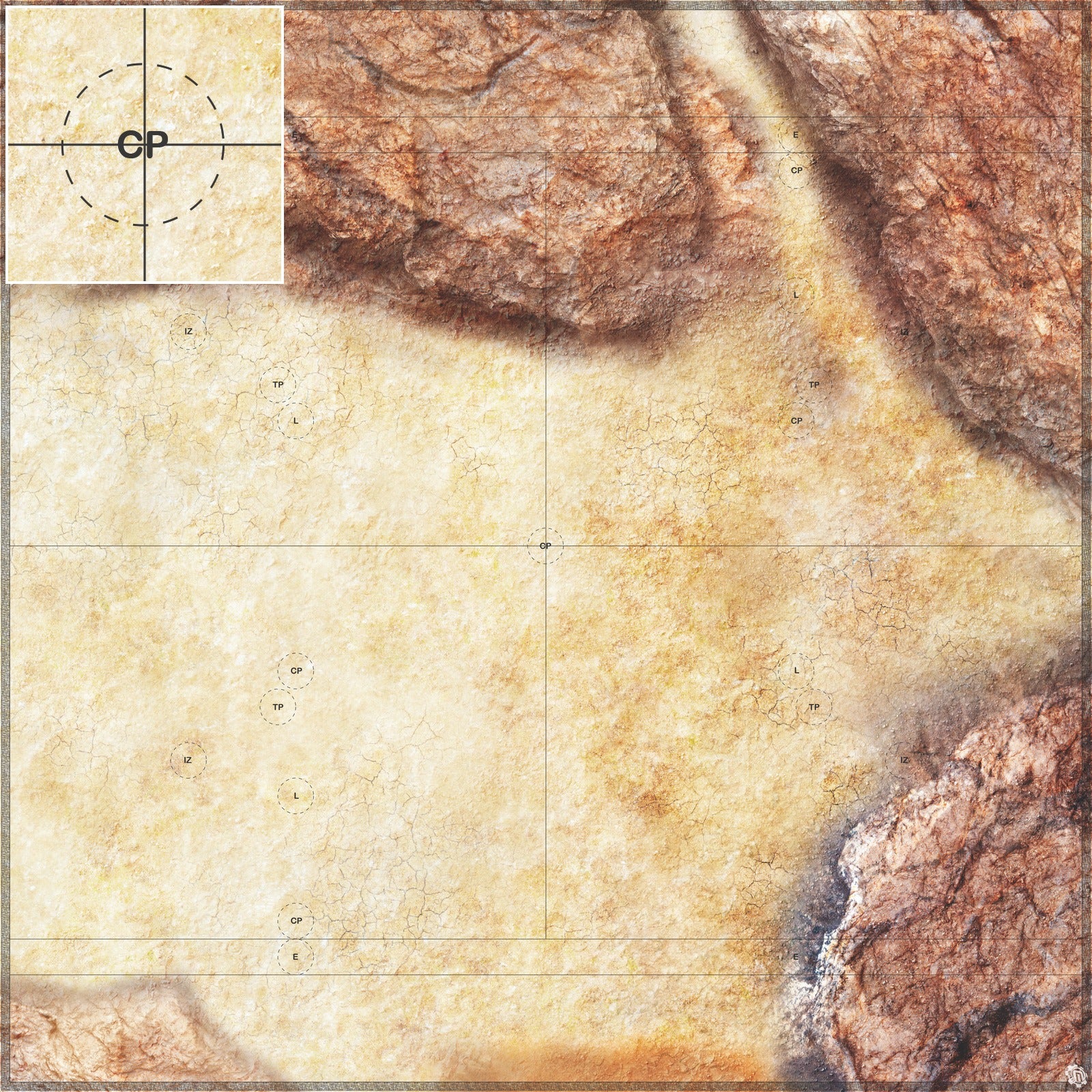 Mats by Mars: Desert Canyon Tabletop Wargaming Play Mat