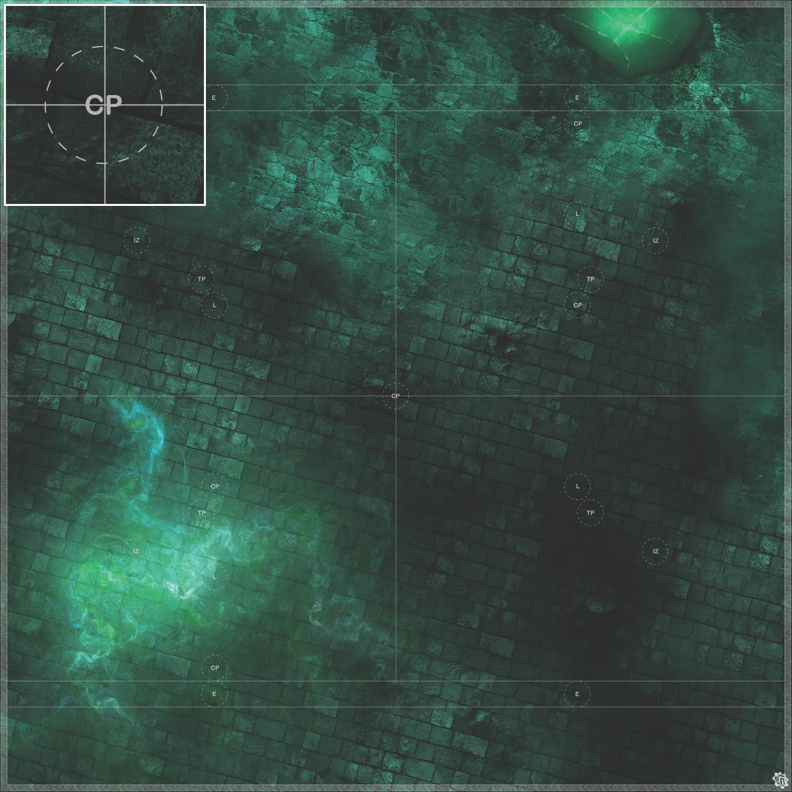 Mats by Mars: Noxious Sewer Tabletop Wargaming Play Mat
