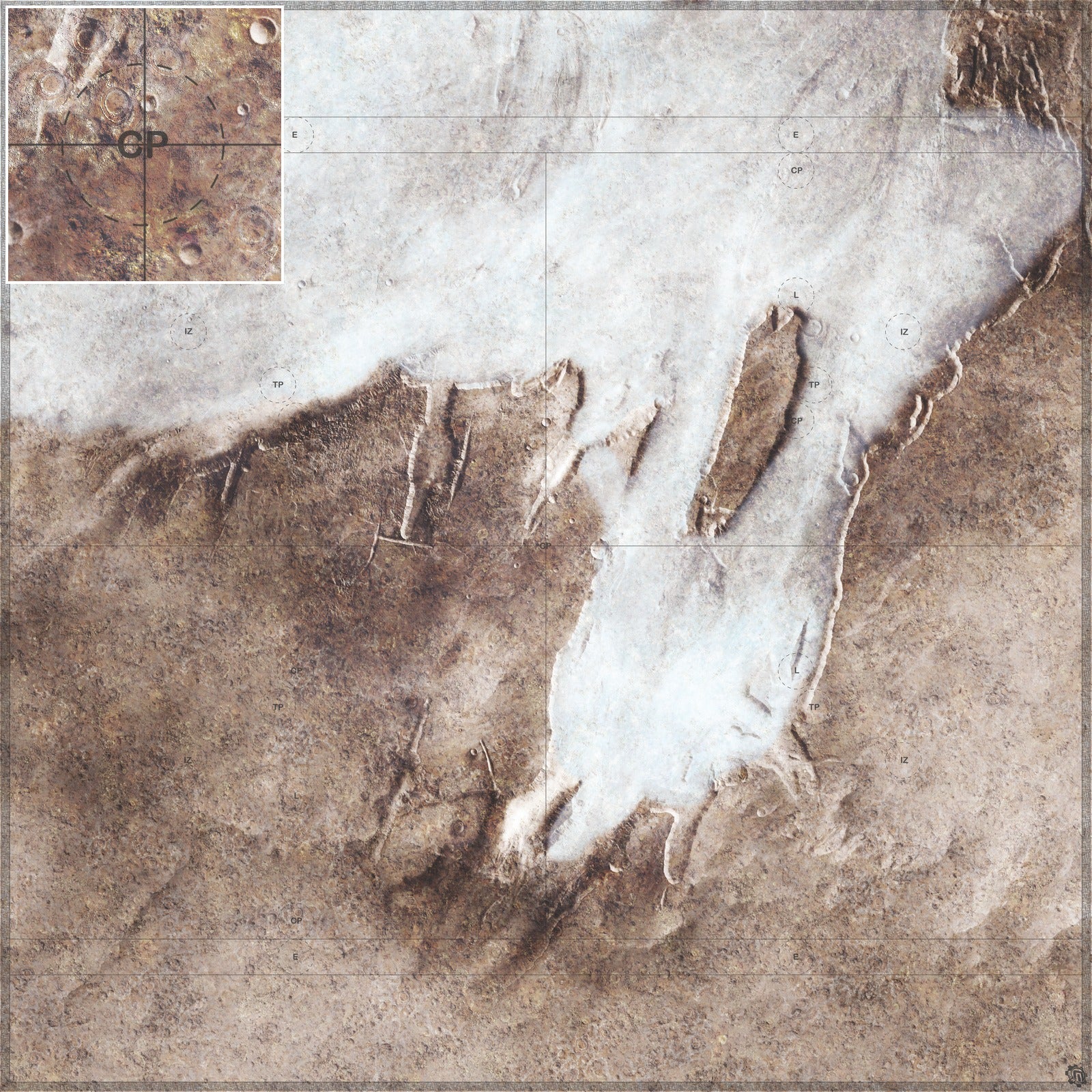 Mats by Mars: Bleached Bone Gulch Tabletop Wargaming Play Mat