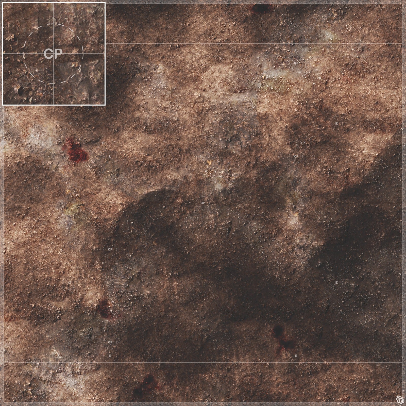 Mats by Mars: Trench Assault Tabletop Wargaming Play Mat