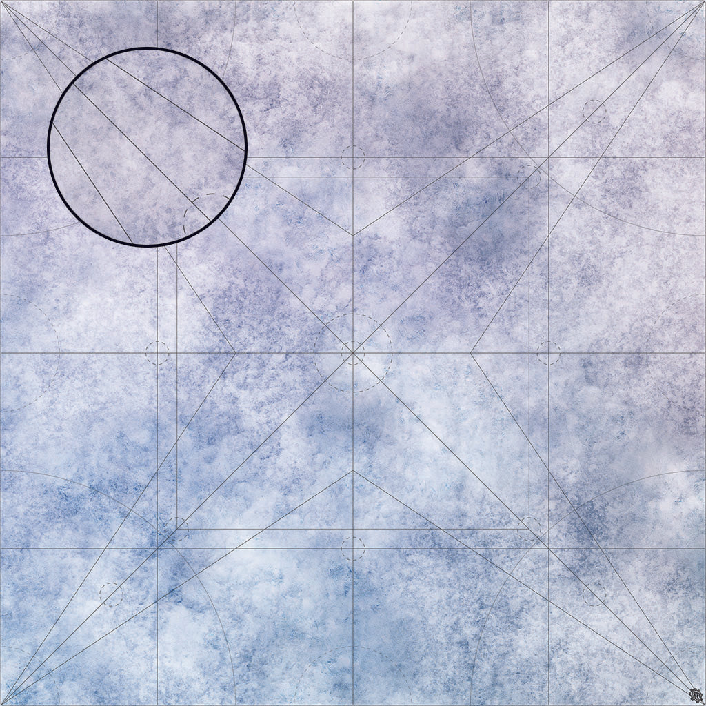 Mats by Mars: Glacial Plain Tabletop Wargaming Play Mat