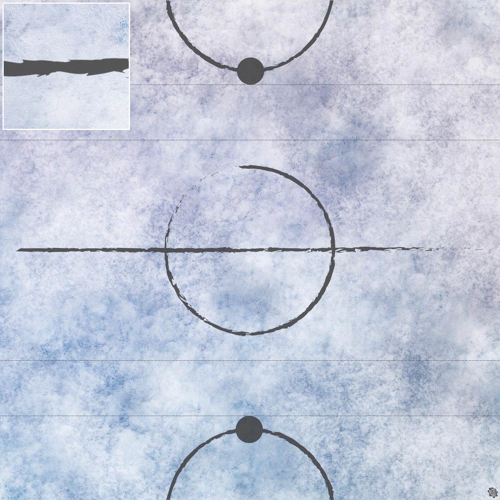 Mats by Mars: Glacial Plain Tabletop Wargaming Play Mat