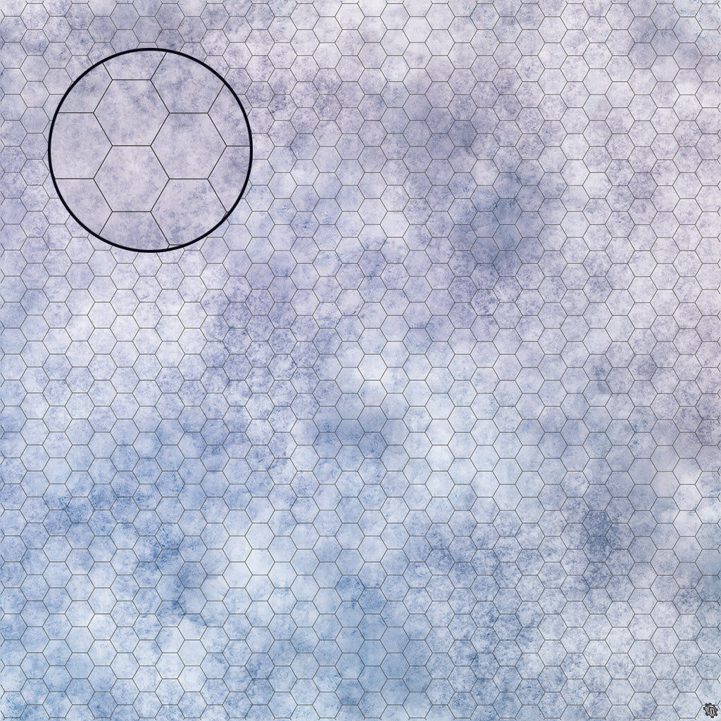 Mats by Mars: Glacial Plain Tabletop Wargaming Play Mat
