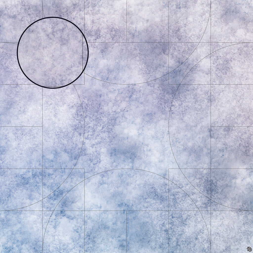Mats by Mars: Glacial Plain Tabletop Wargaming Play Mat