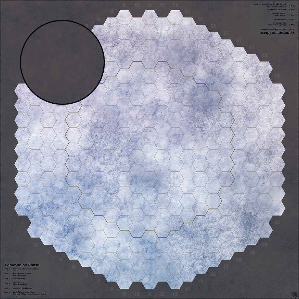 Mats by Mars: Glacial Plain Tabletop Wargaming Play Mat