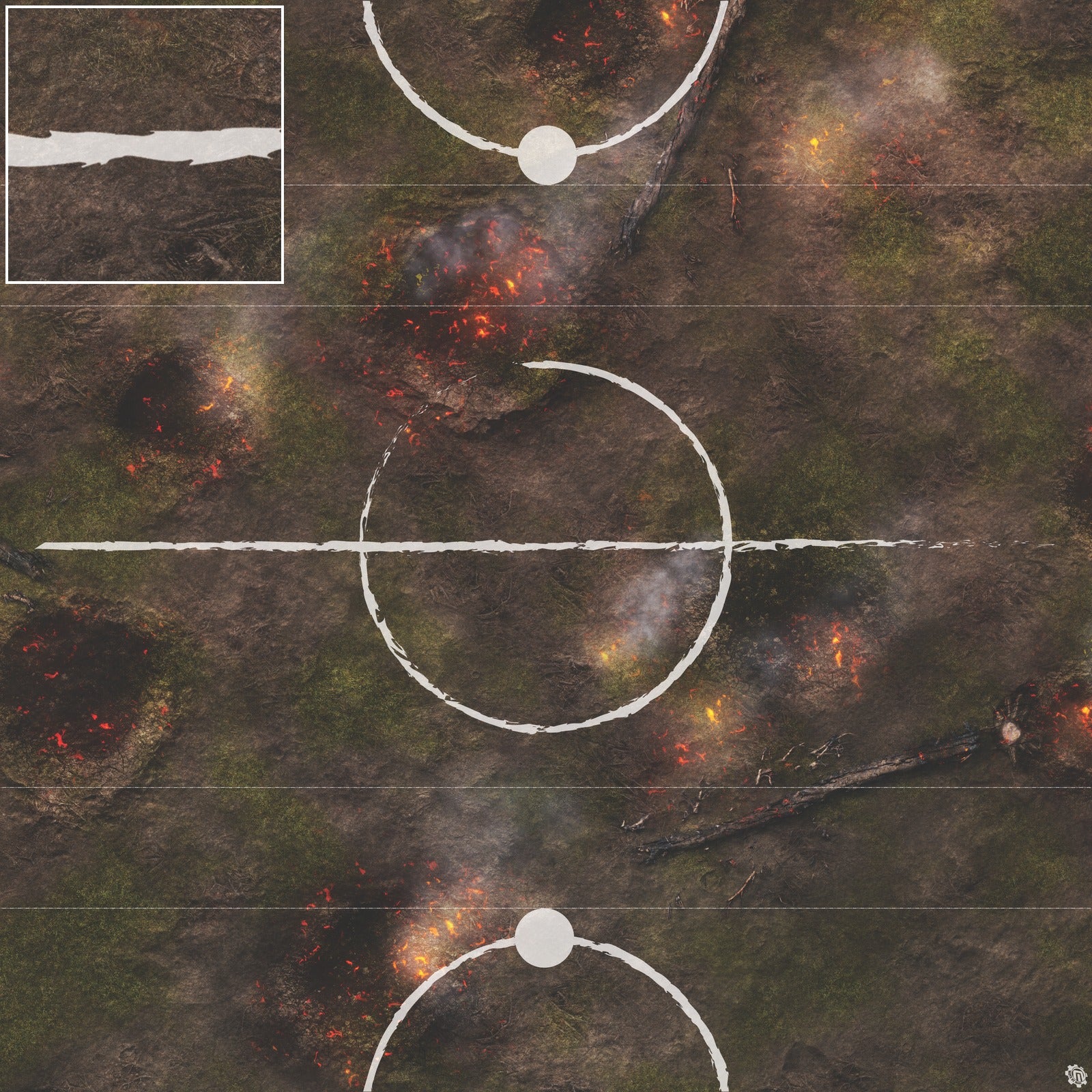 Mats by Mars: Mortar Combat Wargaming Play Mat