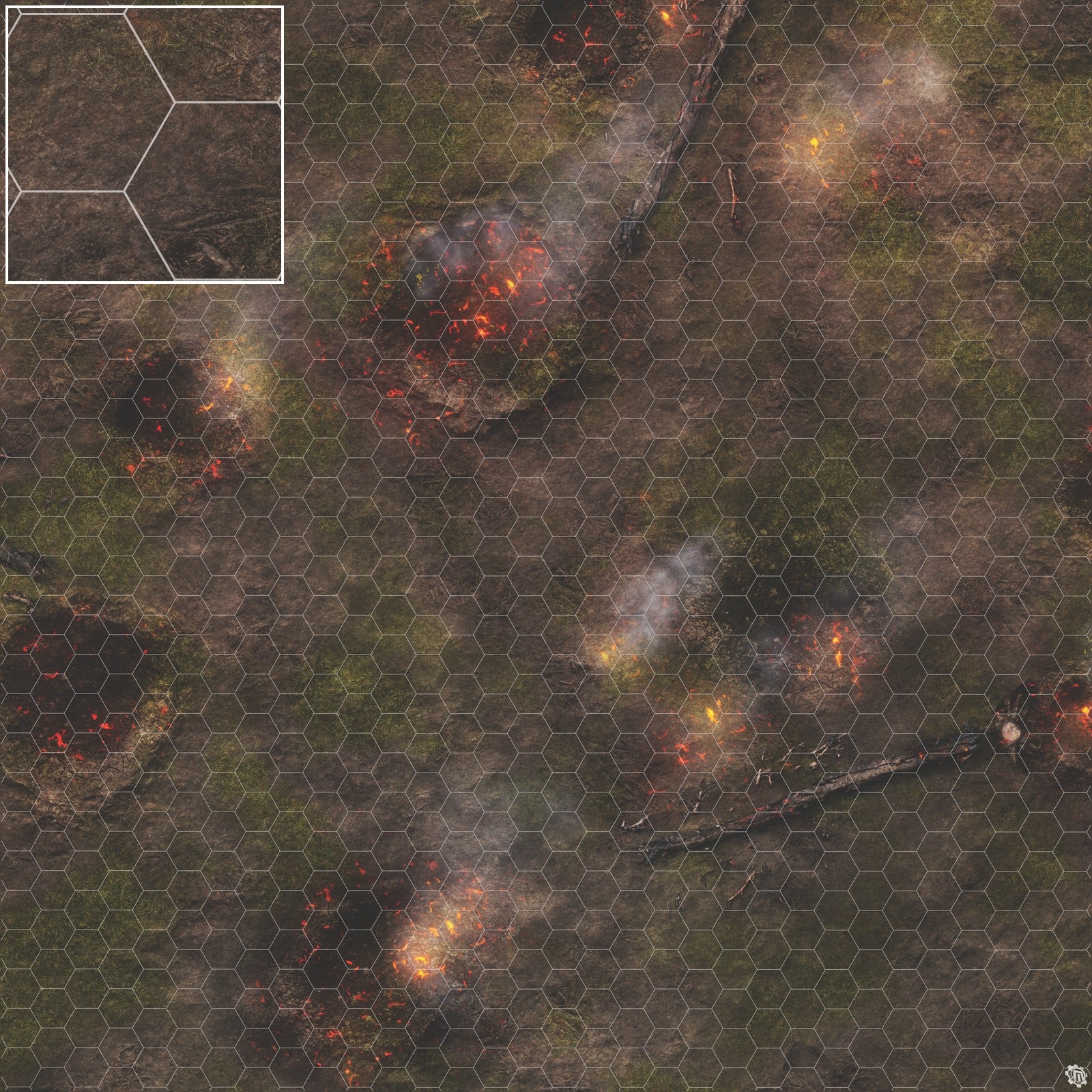 Mats by Mars: Mortar Combat Wargaming Play Mat