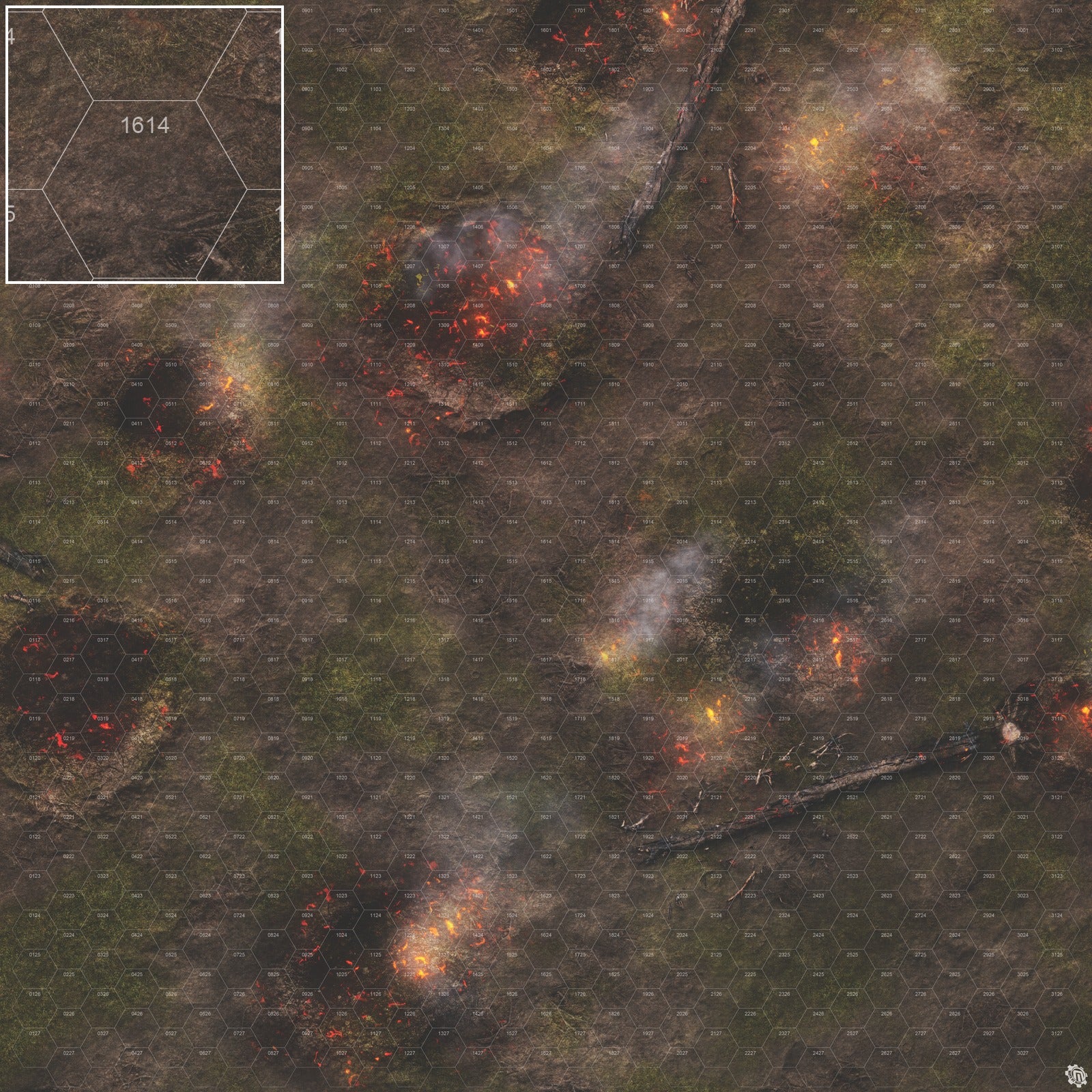 Mats by Mars: Mortar Combat Wargaming Play Mat